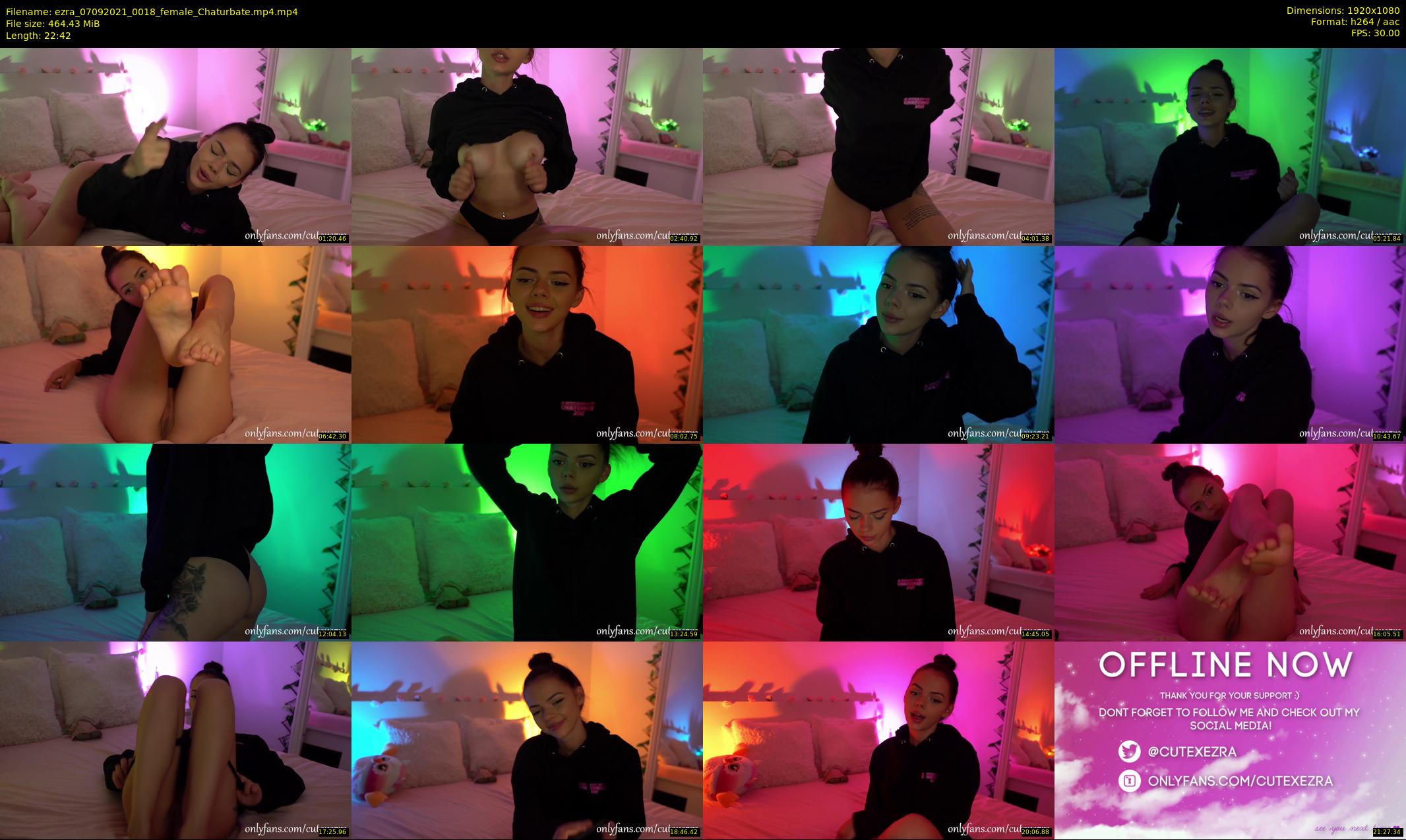 ezra — 23 minute Chaturbate female cam show recording, 1080p, Sep 7, 2021