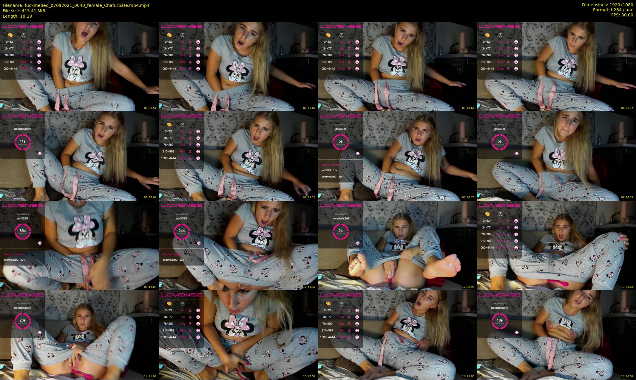 fuckmeded — 19 minute Chaturbate female cam show recording, 1080p, Sep 7, 2021