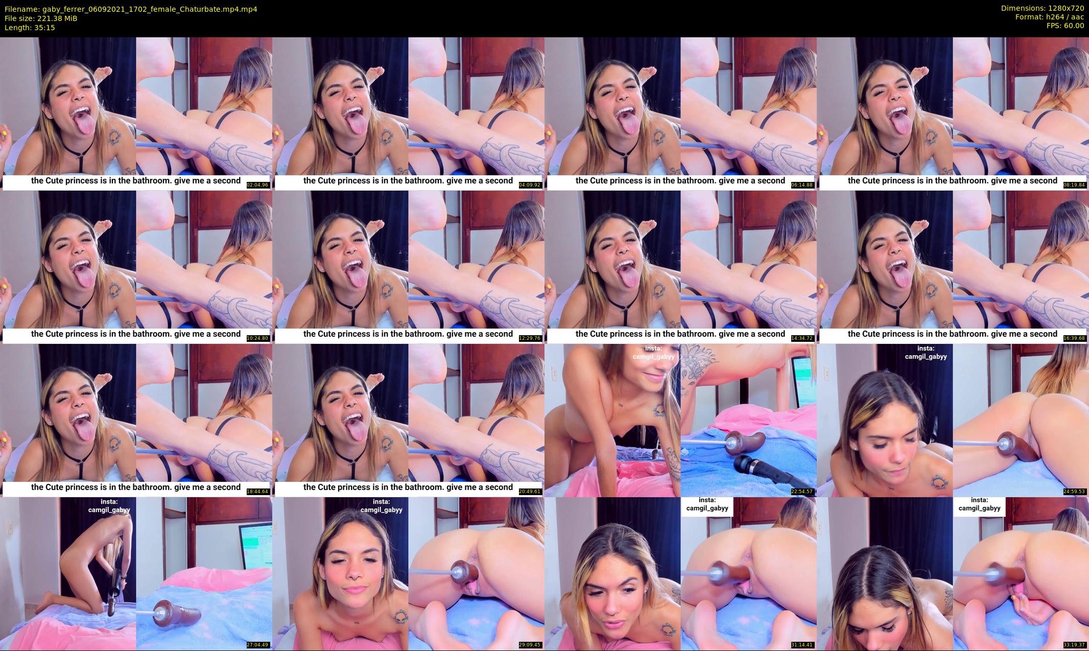 gaby_ferrer — 36 minute Chaturbate female cam show recording, 720p, Sep 6, 2021