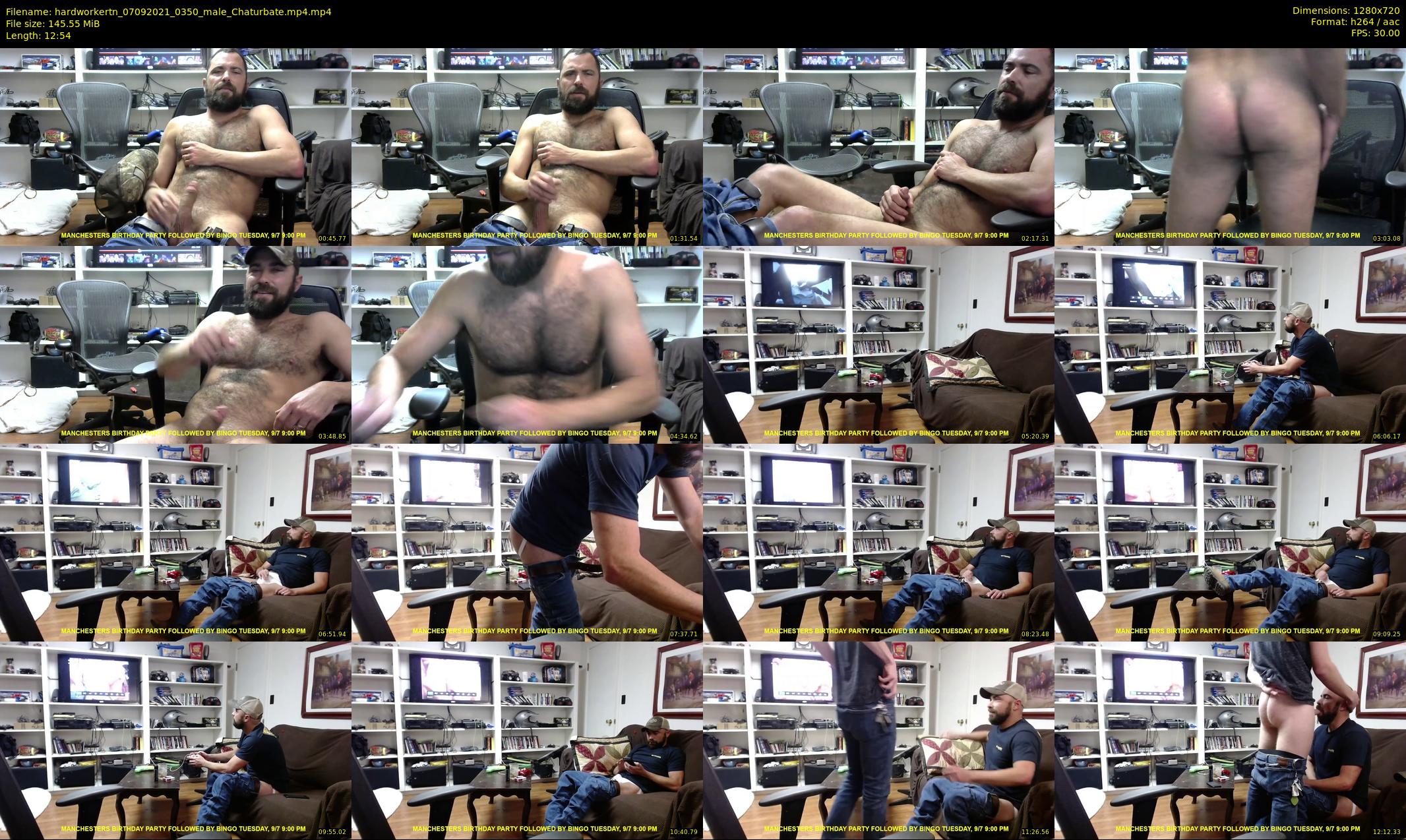 hardworkertn — 13 minute Chaturbate male cam show recording, 720p, Sep 7, 2021