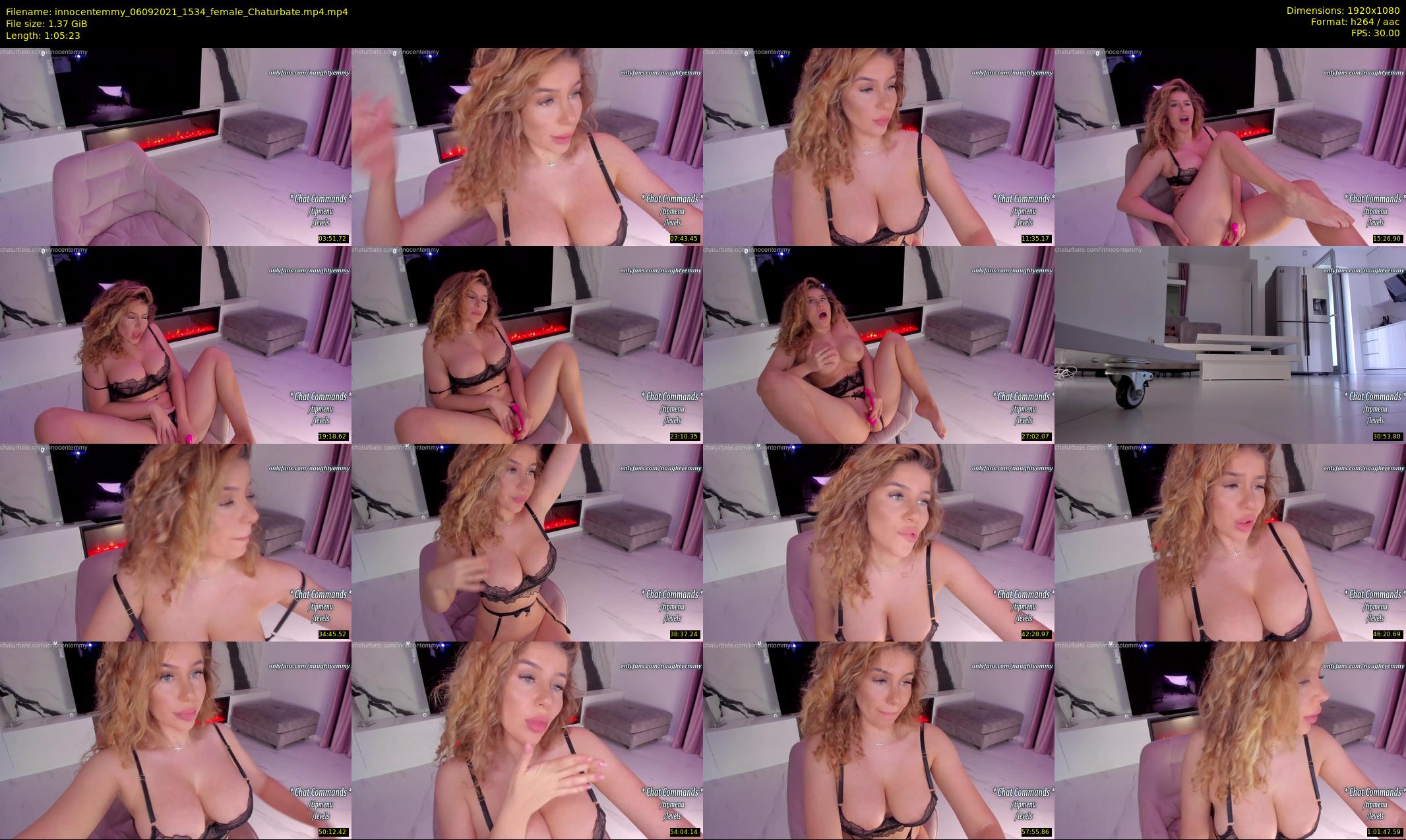 innocentemmy — 66 minute Chaturbate female cam show recording, 1080p, Sep 6, 2021