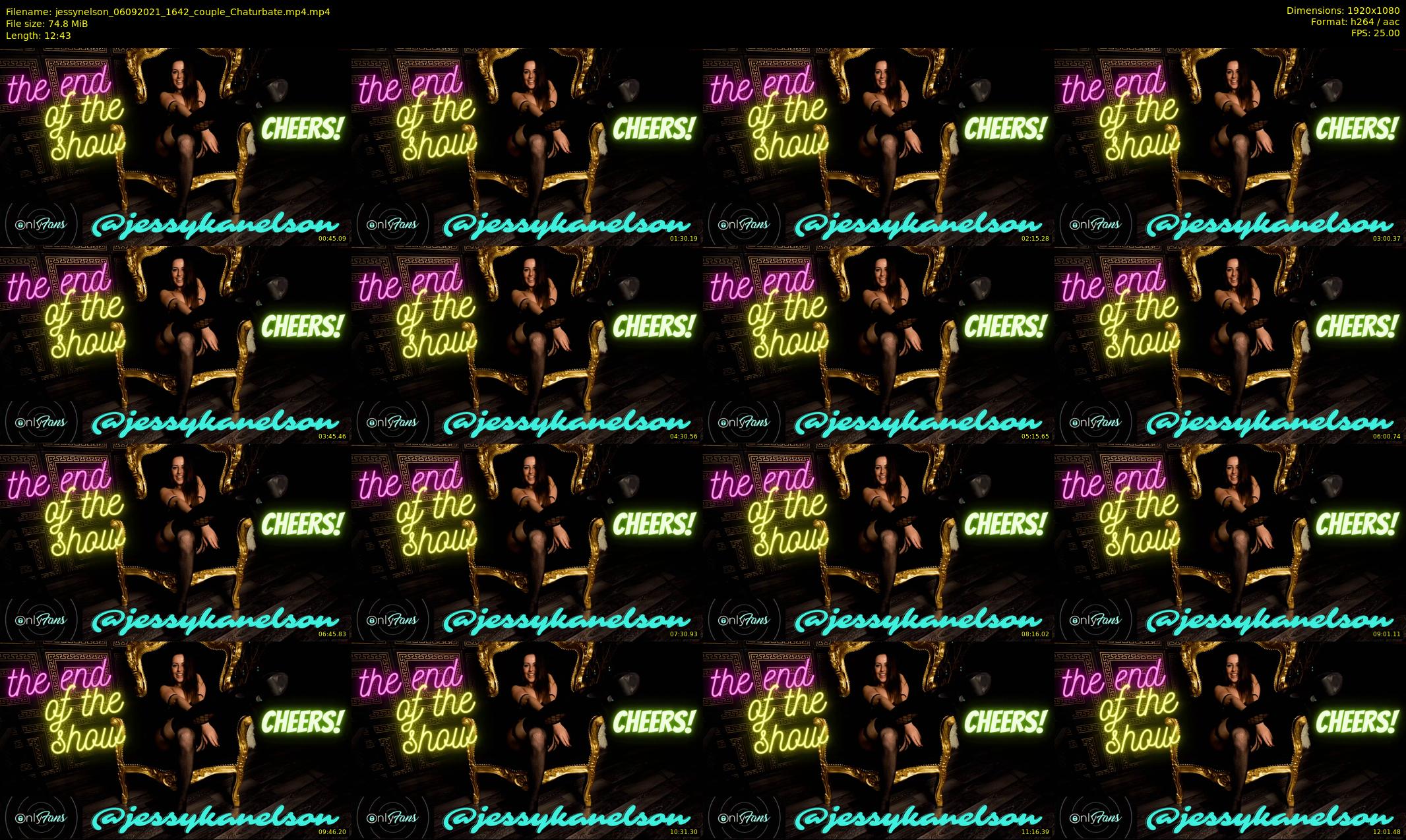 jessynelson — 13 minute Chaturbate female cam show recording, 1080p, Sep 6, 2021