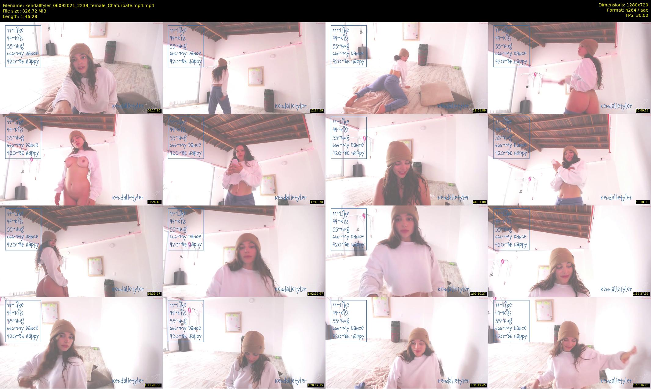 kendalltyler — 107 minute Chaturbate female cam show recording, 720p, Sep 6, 2021
