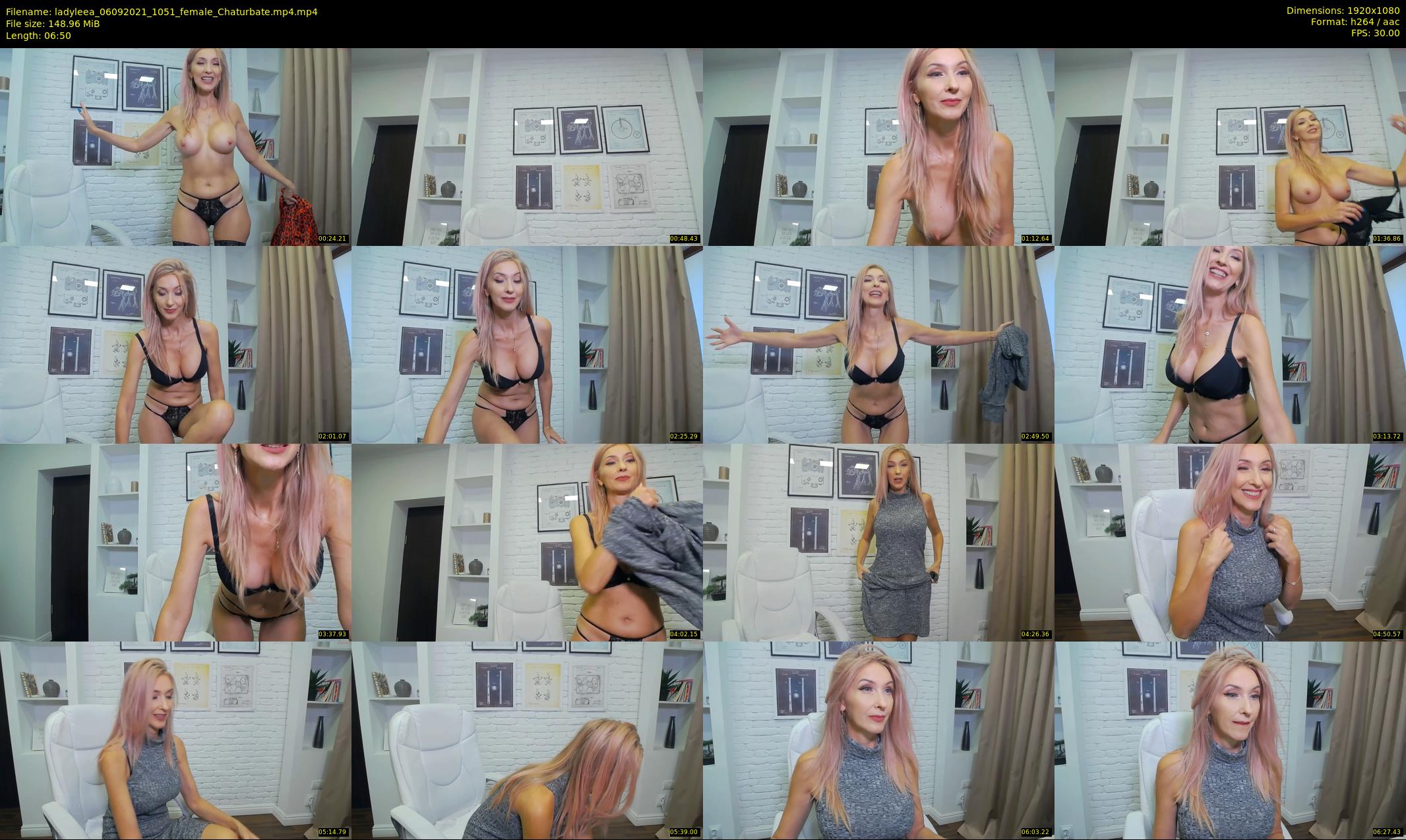 ladyleea — 7 minute Chaturbate female cam show recording, 1080p, Sep 6, 2021