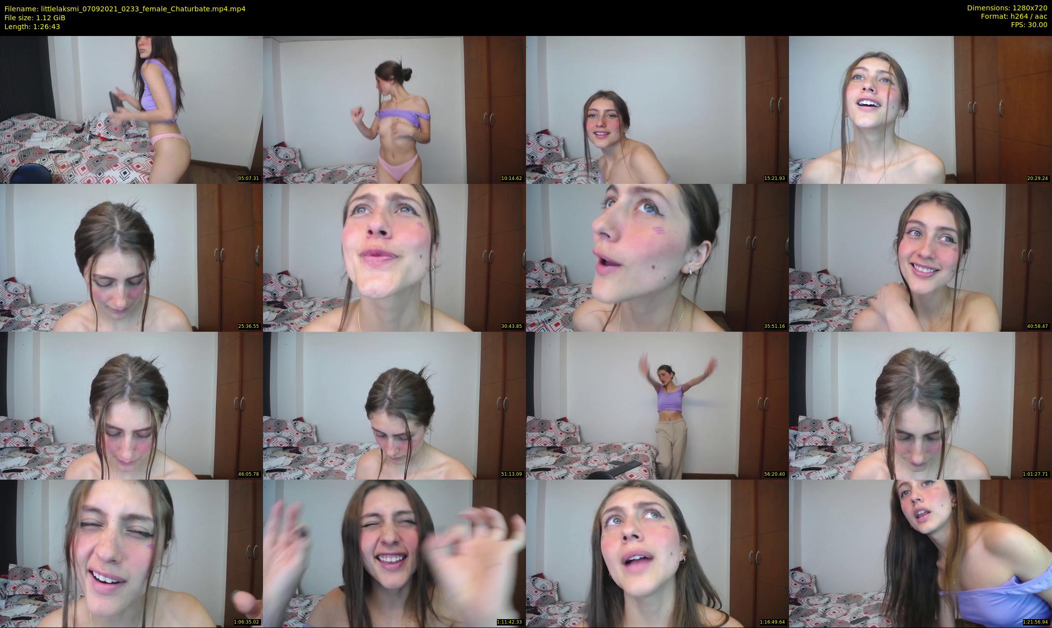 littlelaksmi — 87 minute Chaturbate female cam show recording, 720p, Sep 7, 2021