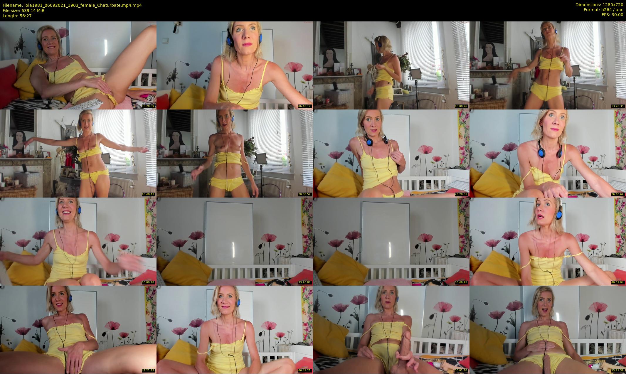 lola1981 — 57 minute Chaturbate female cam show recording, 720p, Sep 6, 2021