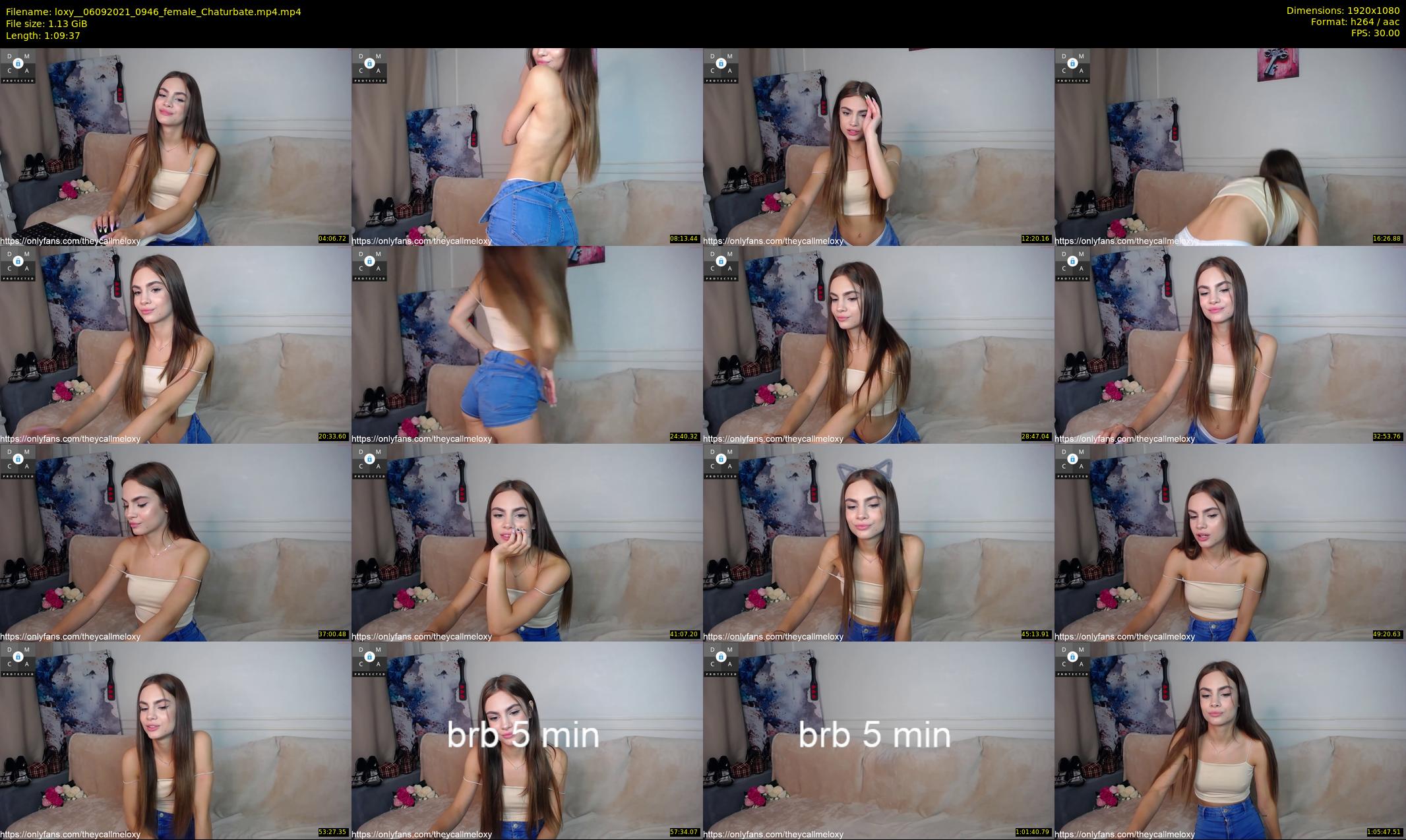 loxy_ — 70 minute Chaturbate female cam show recording, 1080p, Sep 6, 2021