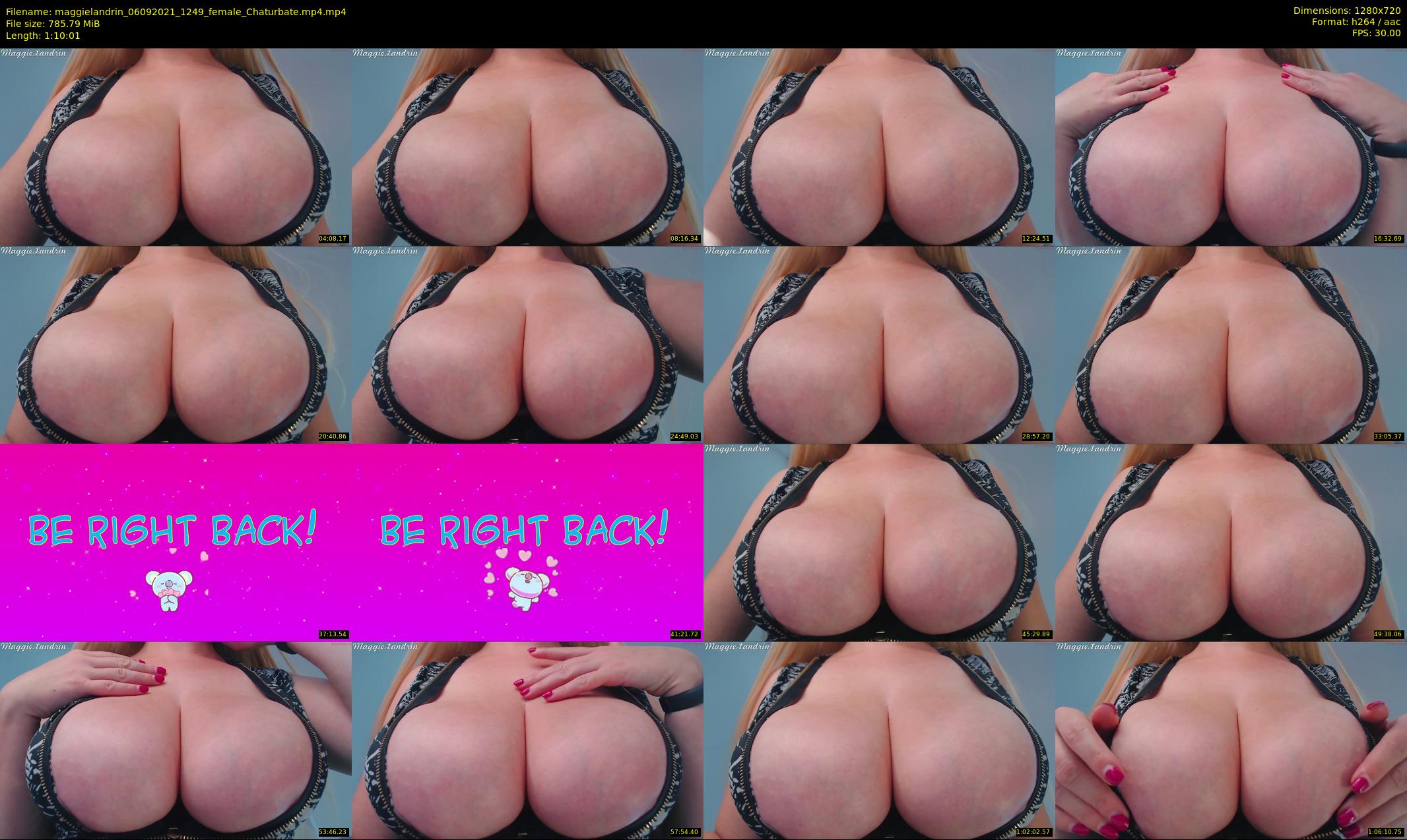maggielandrin — 71 minute Chaturbate female cam show recording, 720p, Sep 6, 2021