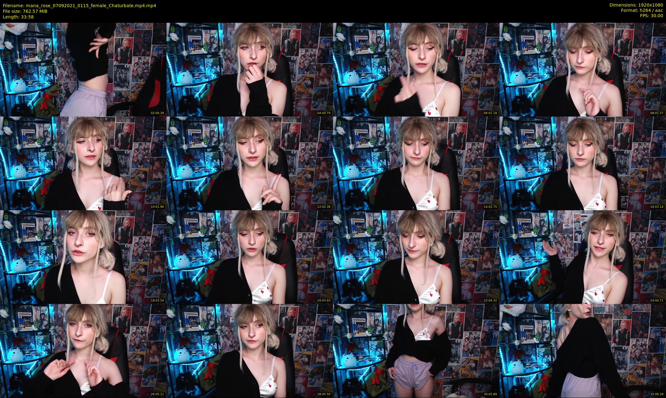 mana_rose — 34 minute Chaturbate female cam show recording, 1080p, Sep 7, 2021