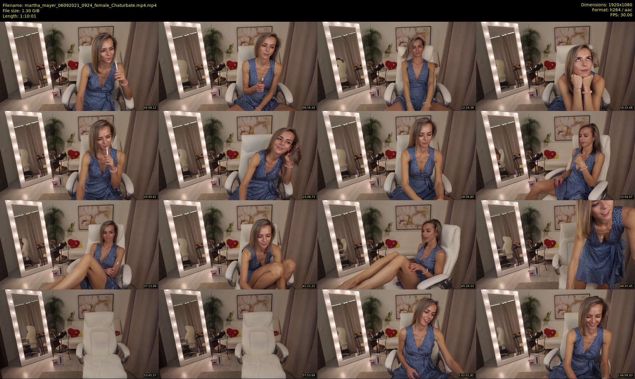martha_mayer — 71 minute Chaturbate female cam show recording, 1080p, Sep 6, 2021