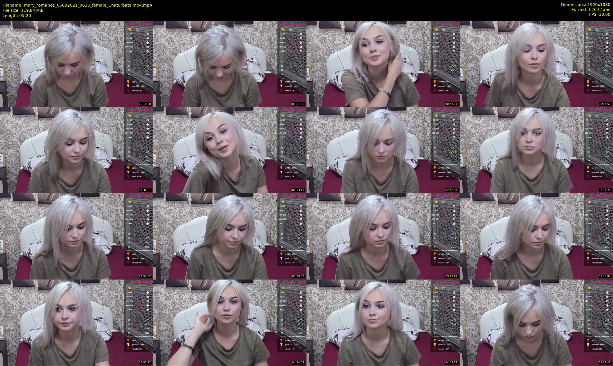mary_romance — 6 minute Chaturbate female cam show recording, 1080p, Sep 6, 2021