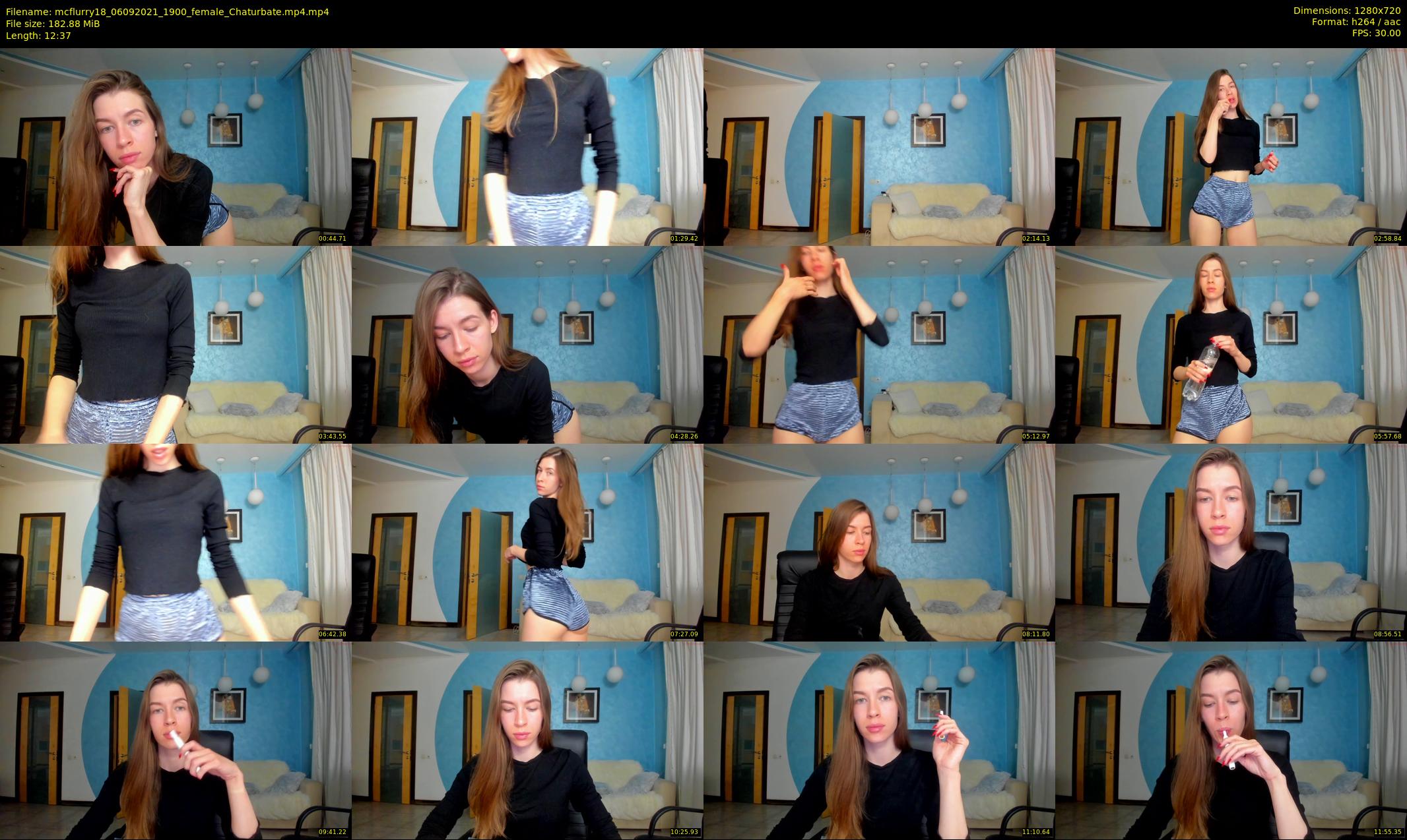 mcflurry18 — 13 minute Chaturbate female cam show recording, 720p, Sep 6, 2021