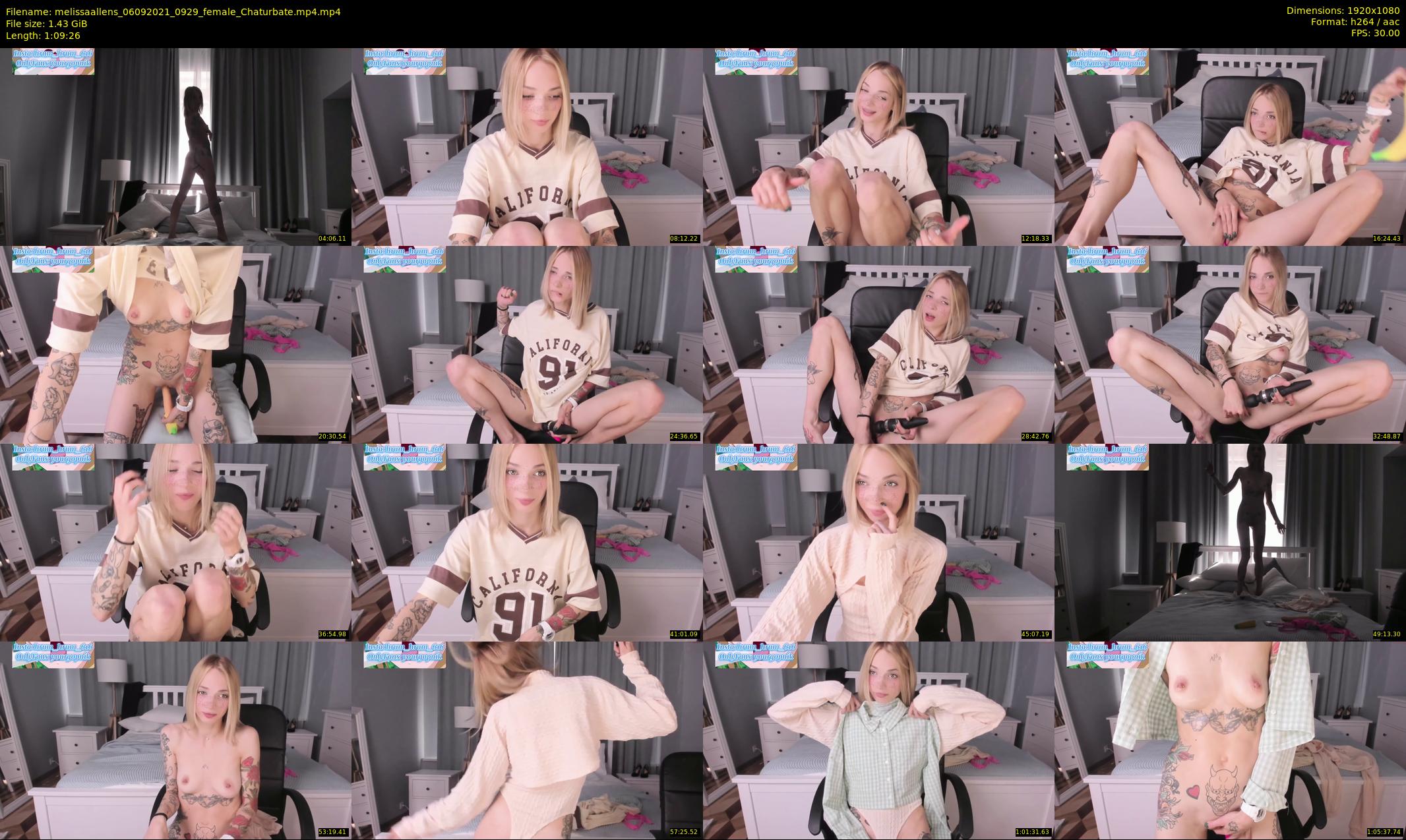 melissaallens — 70 minute Chaturbate female cam show recording, 1080p, Sep 6, 2021