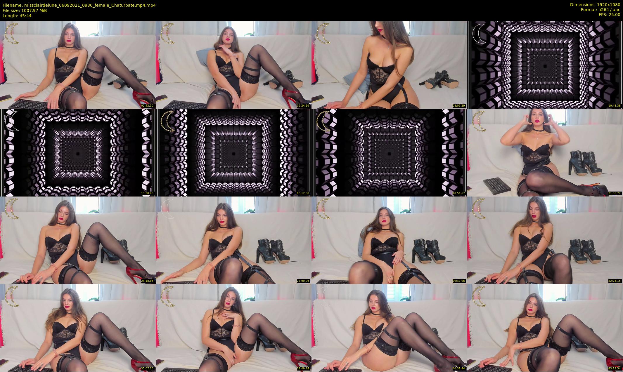 missclairdelune — 46 minute Chaturbate female cam show recording, 1080p, Sep 6, 2021