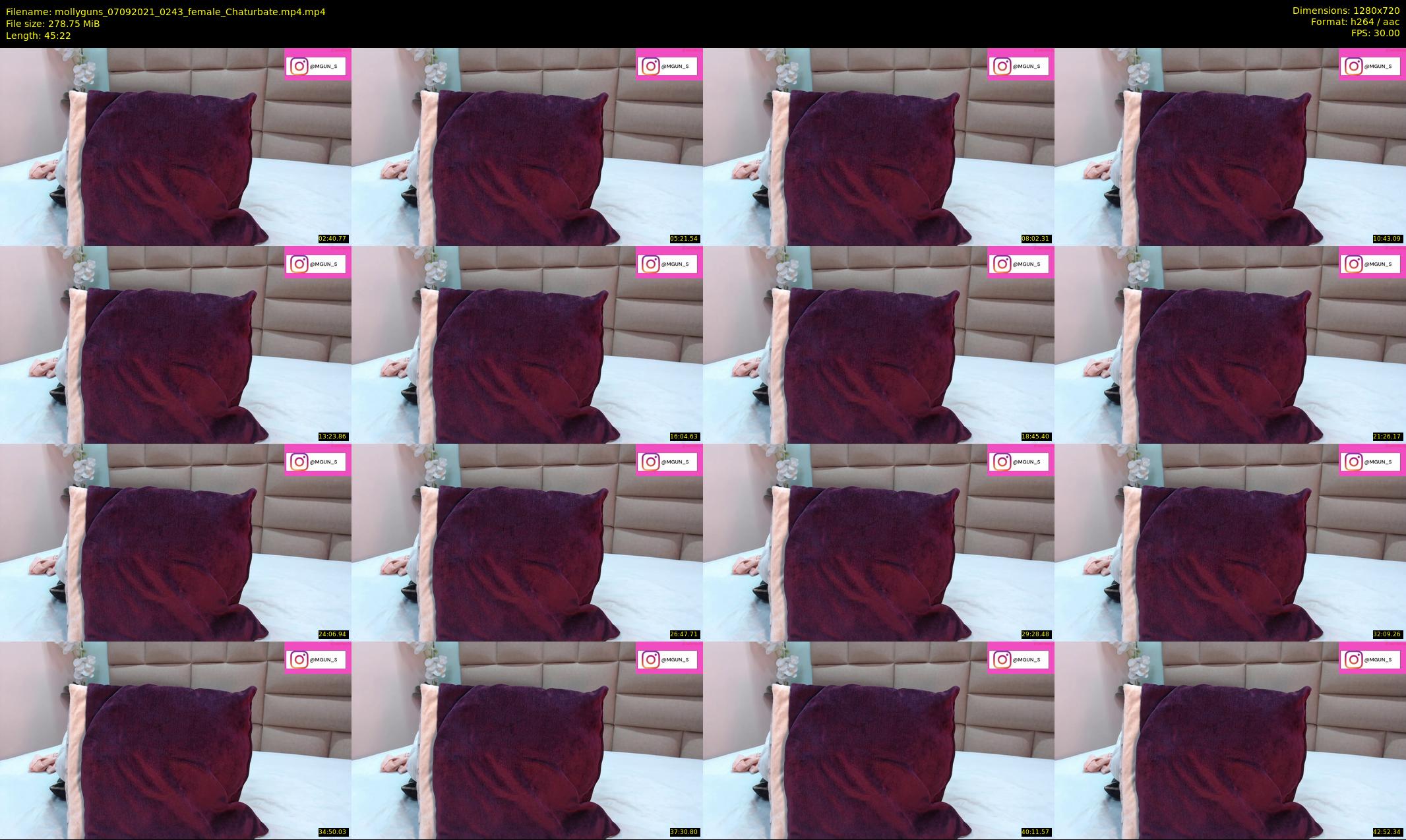 mollyguns — 46 minute Chaturbate female cam show recording, 720p, Sep 7, 2021