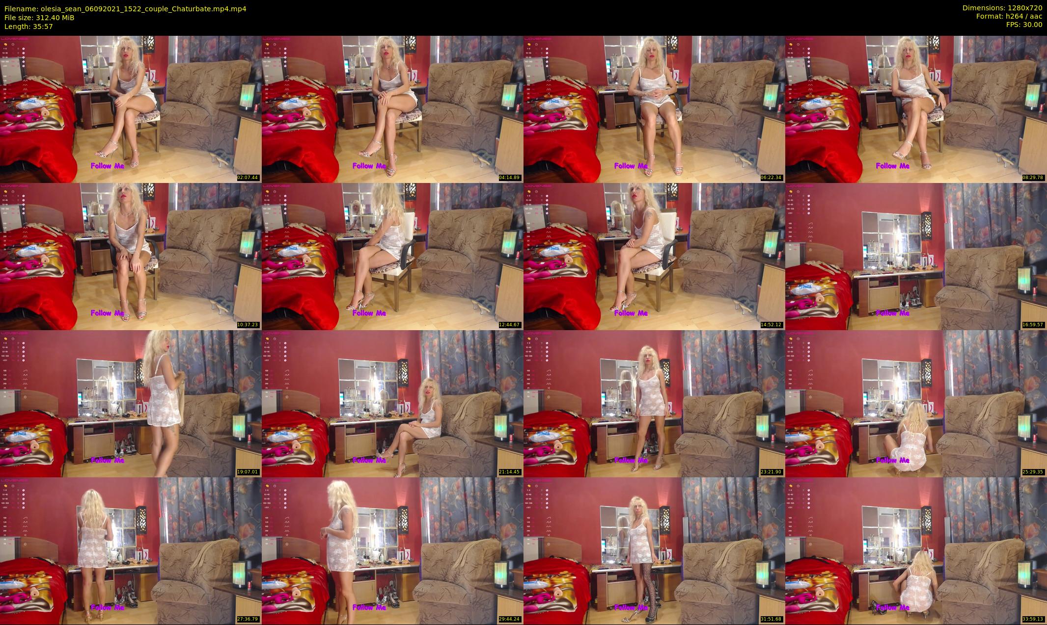olesia_sean — 36 minute Chaturbate couple cam show recording, 720p, Sep 6, 2021