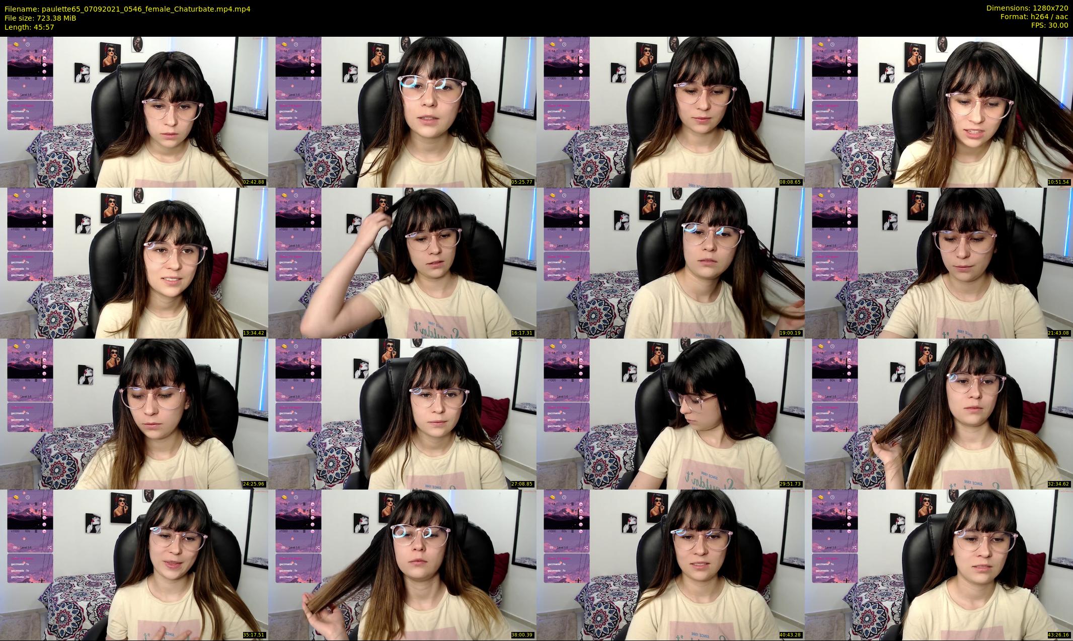 paulette65 — 46 minute Chaturbate female cam show recording, 720p, Sep 7, 2021