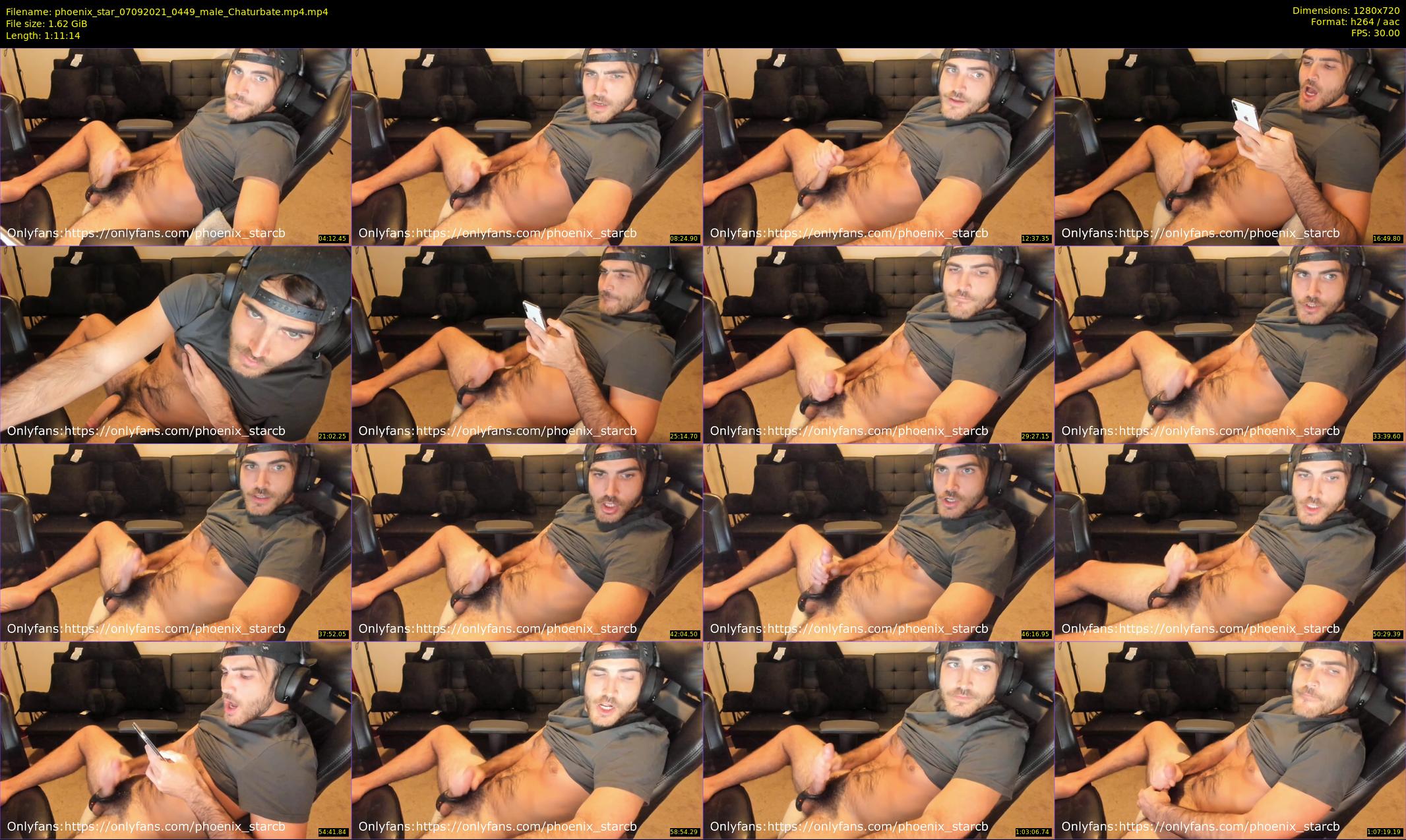 phoenix_star — 72 minute Chaturbate male cam show recording, 720p, Sep 7, 2021