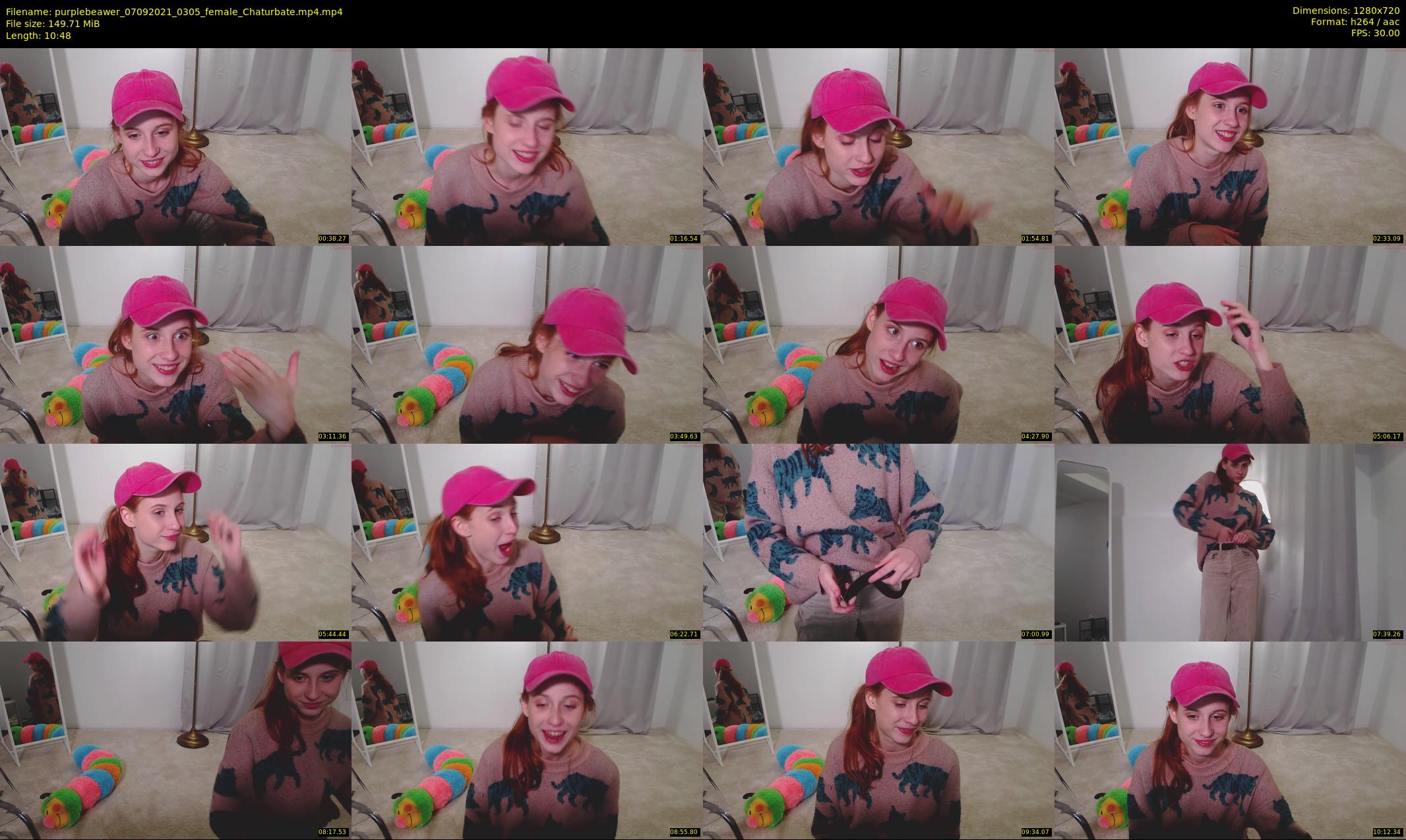 purplebeawer — 11 minute Chaturbate female cam show recording, 720p, Sep 7, 2021