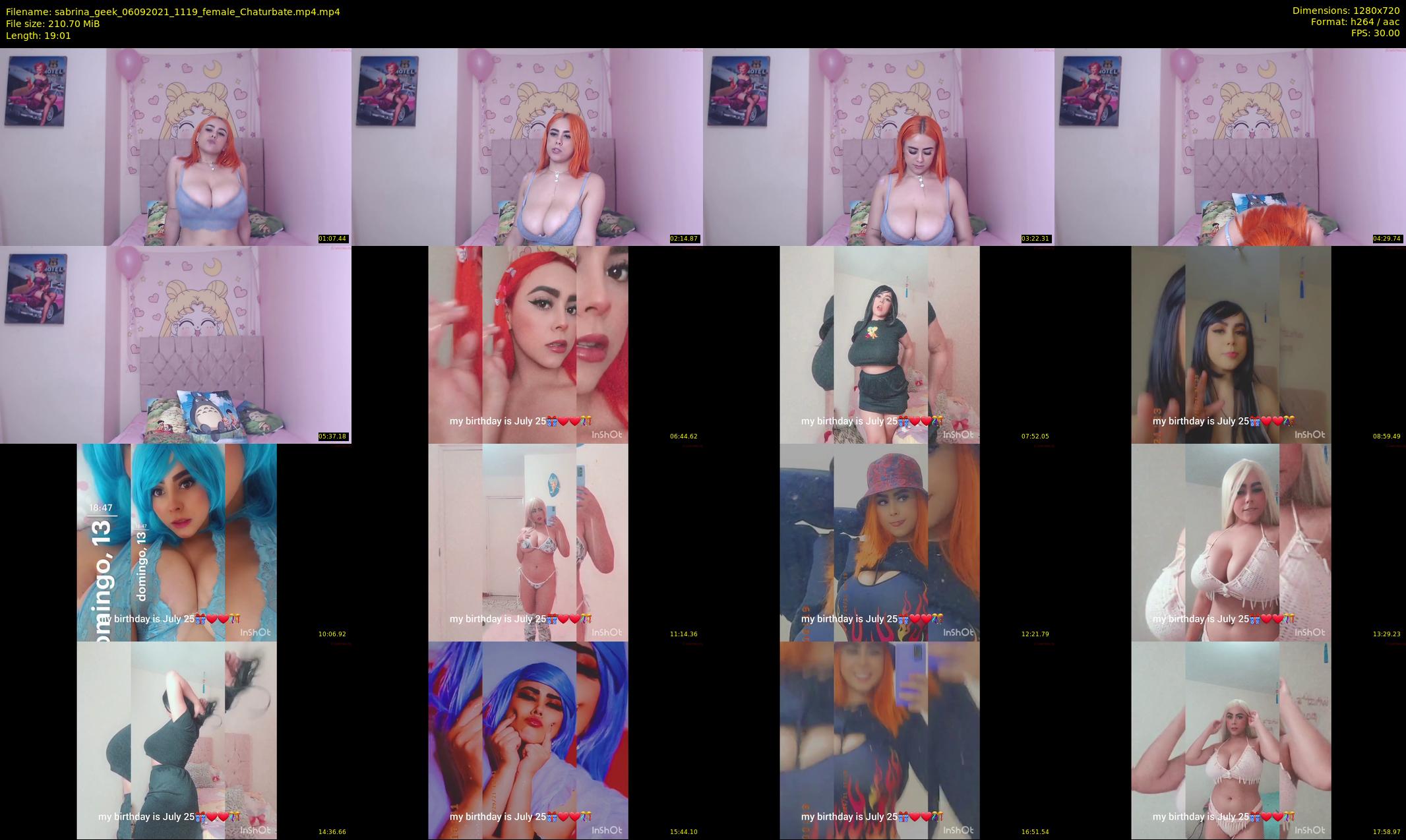 sabrina_geek — 20 minute Chaturbate female cam show recording, 720p, Sep 6, 2021