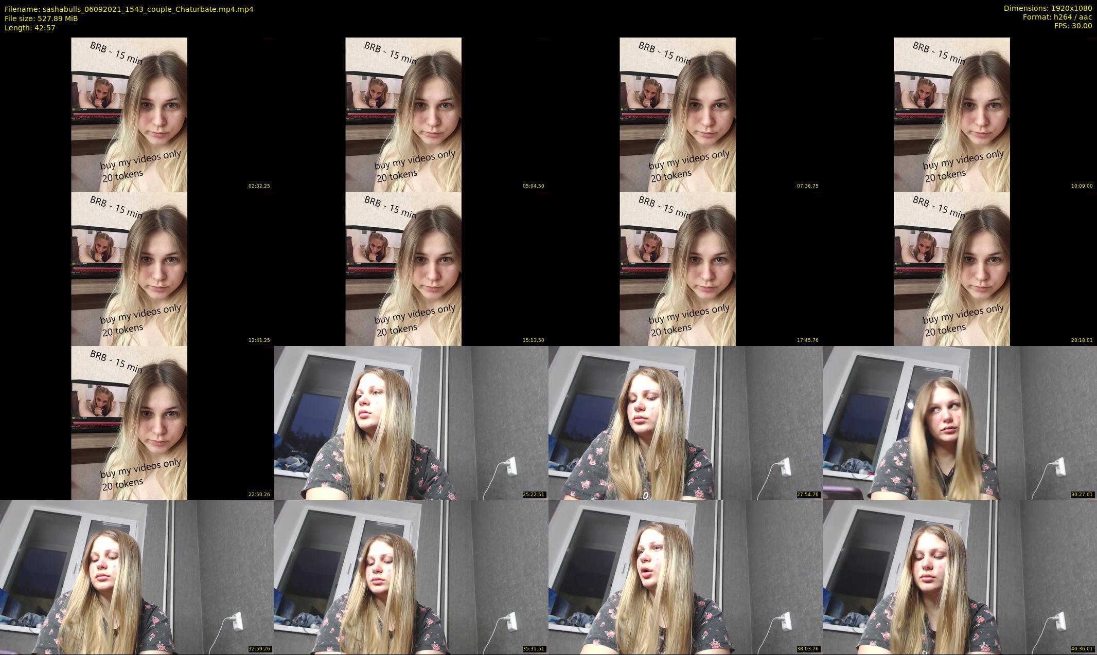 sashabulls — 43 minute Chaturbate couple cam show recording, 1080p, Sep 6, 2021