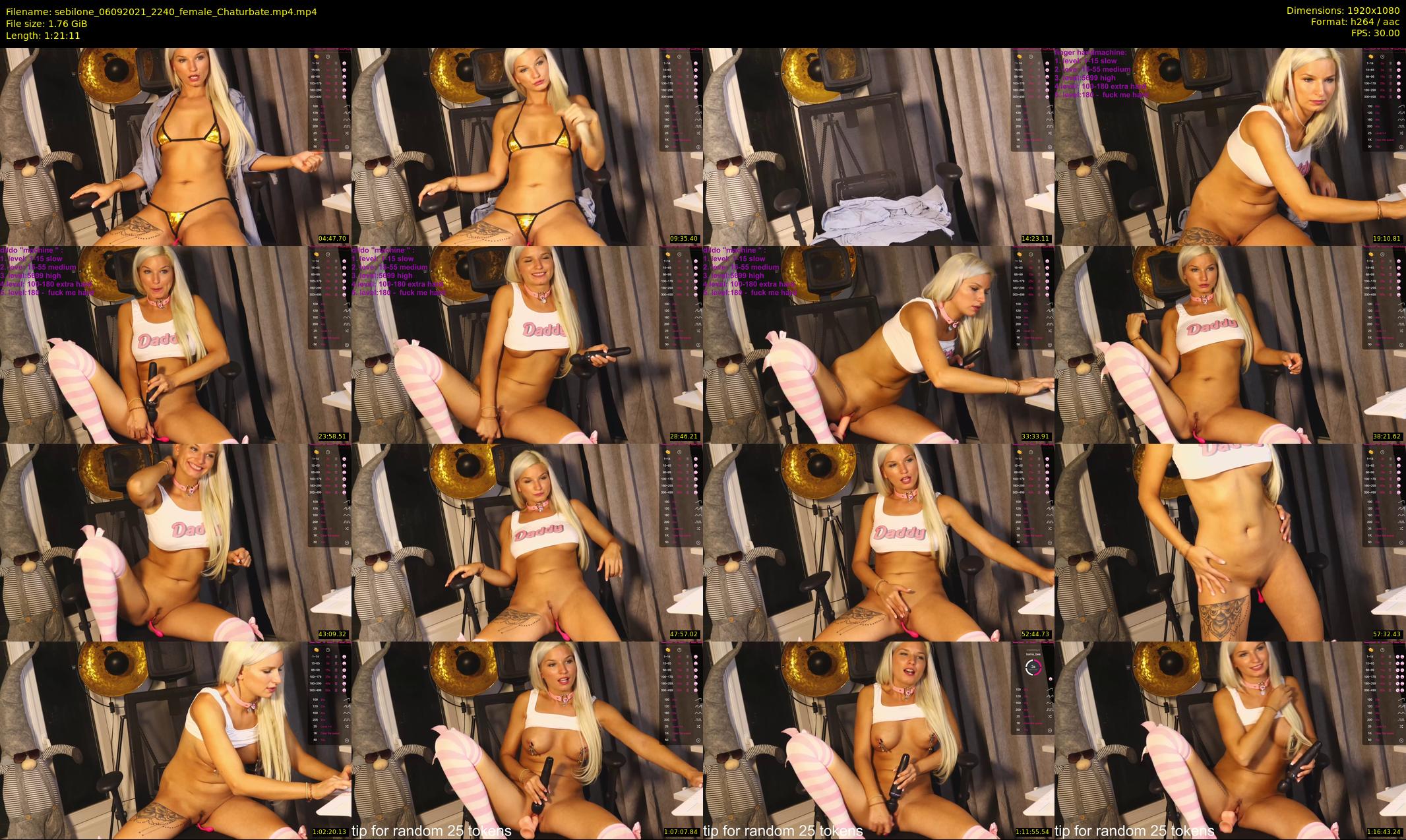 sebilone — 82 minute Chaturbate couple cam show recording, 1080p, Sep 6, 2021