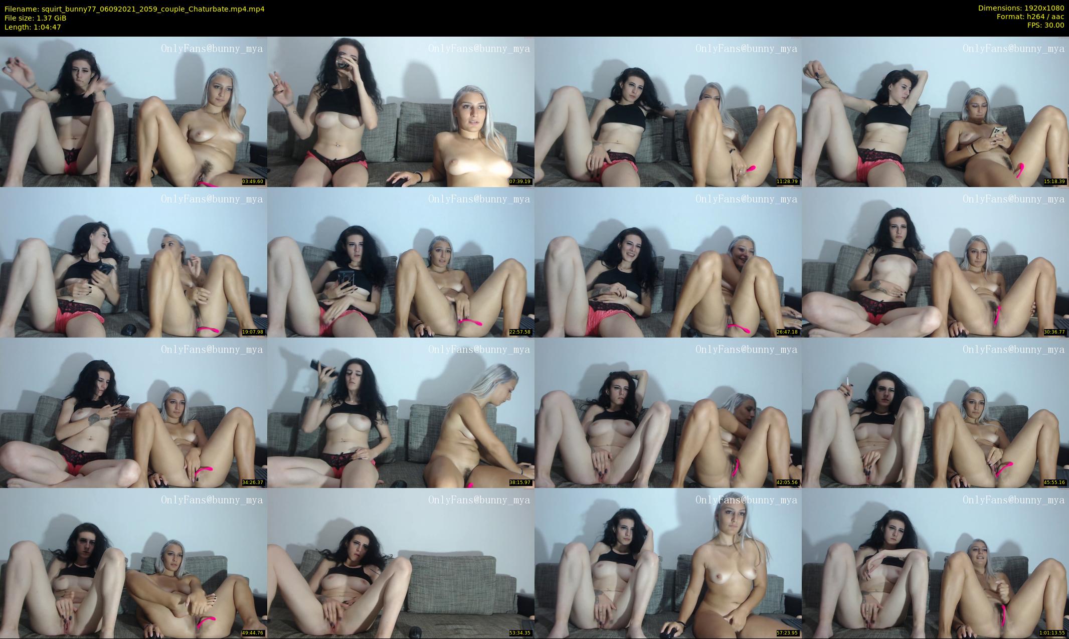 squirt_bunny77 — 65 minute Chaturbate couple cam show recording, 1080p, Sep 6, 2021