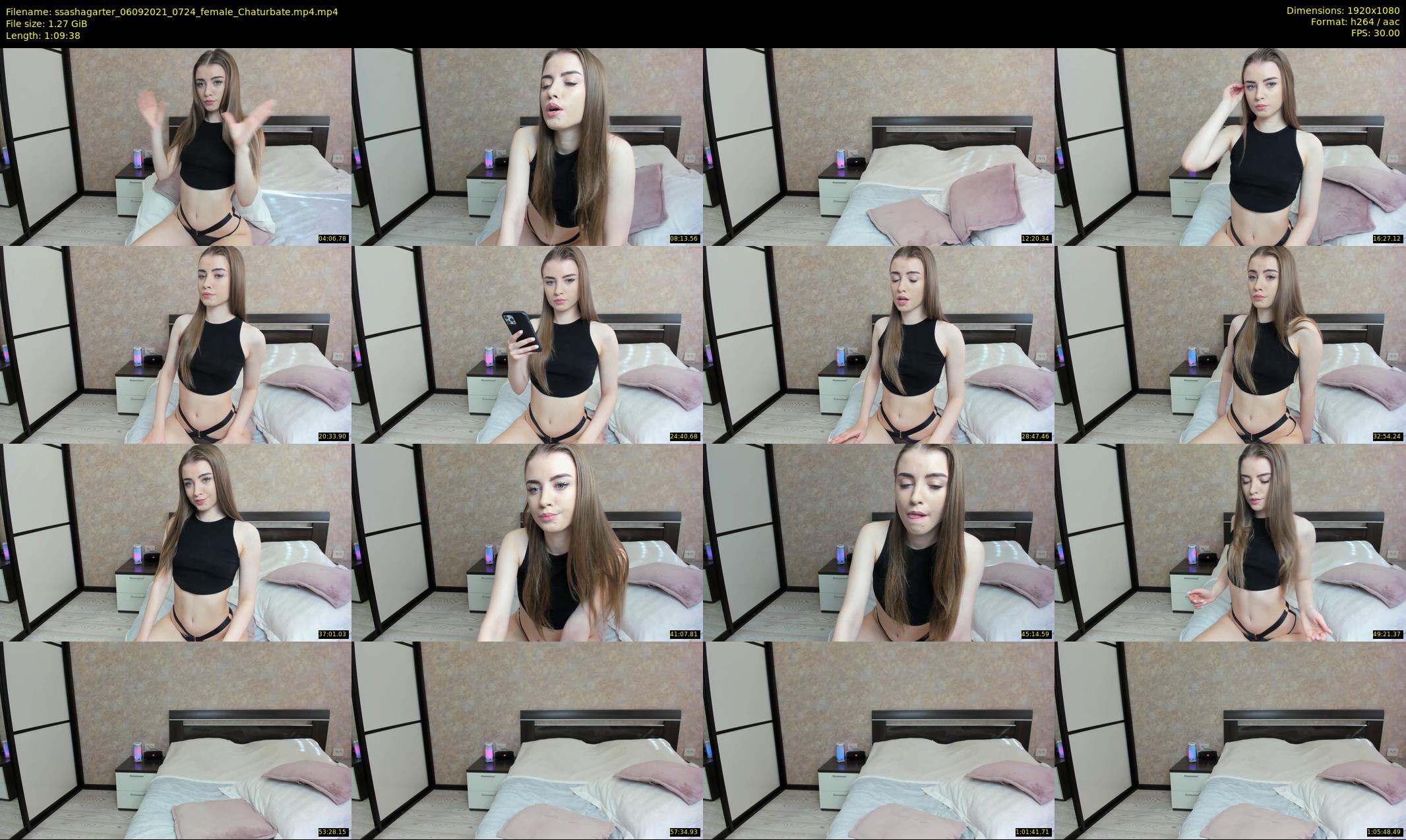 ssashagarter — 70 minute Chaturbate female cam show recording, 1080p, Sep 6, 2021