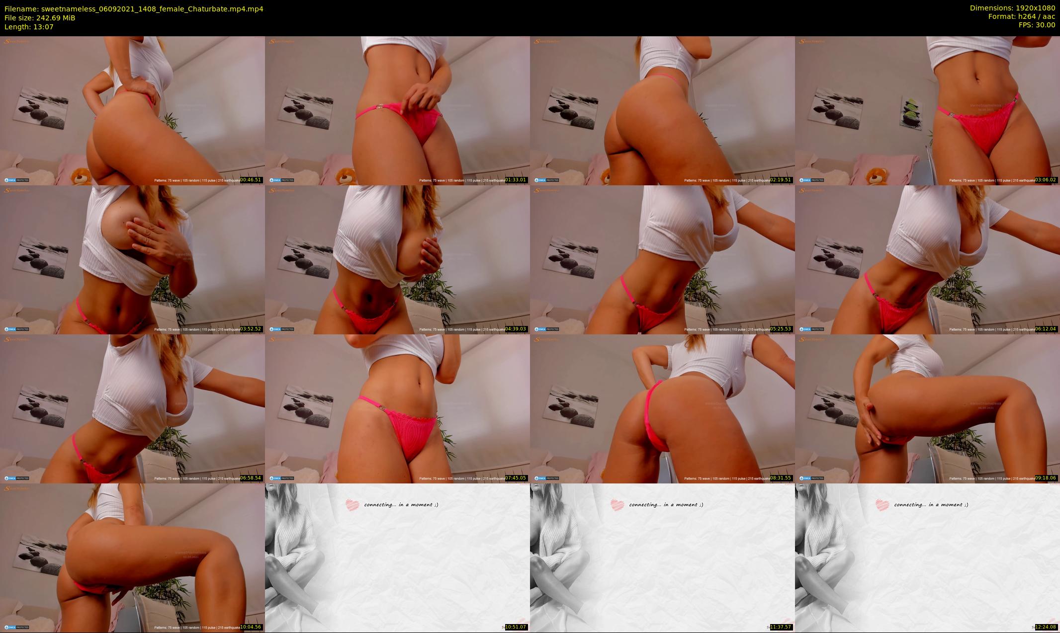 sweetnameless — 14 minute Chaturbate couple cam show recording, 1080p, Sep 6, 2021