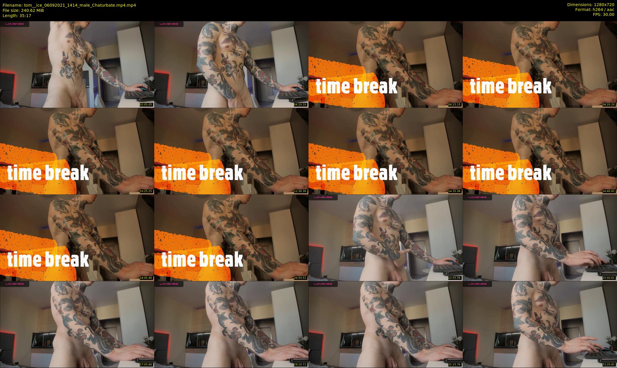 tom__ice — 36 minute Chaturbate male cam show recording, 720p, Sep 6, 2021