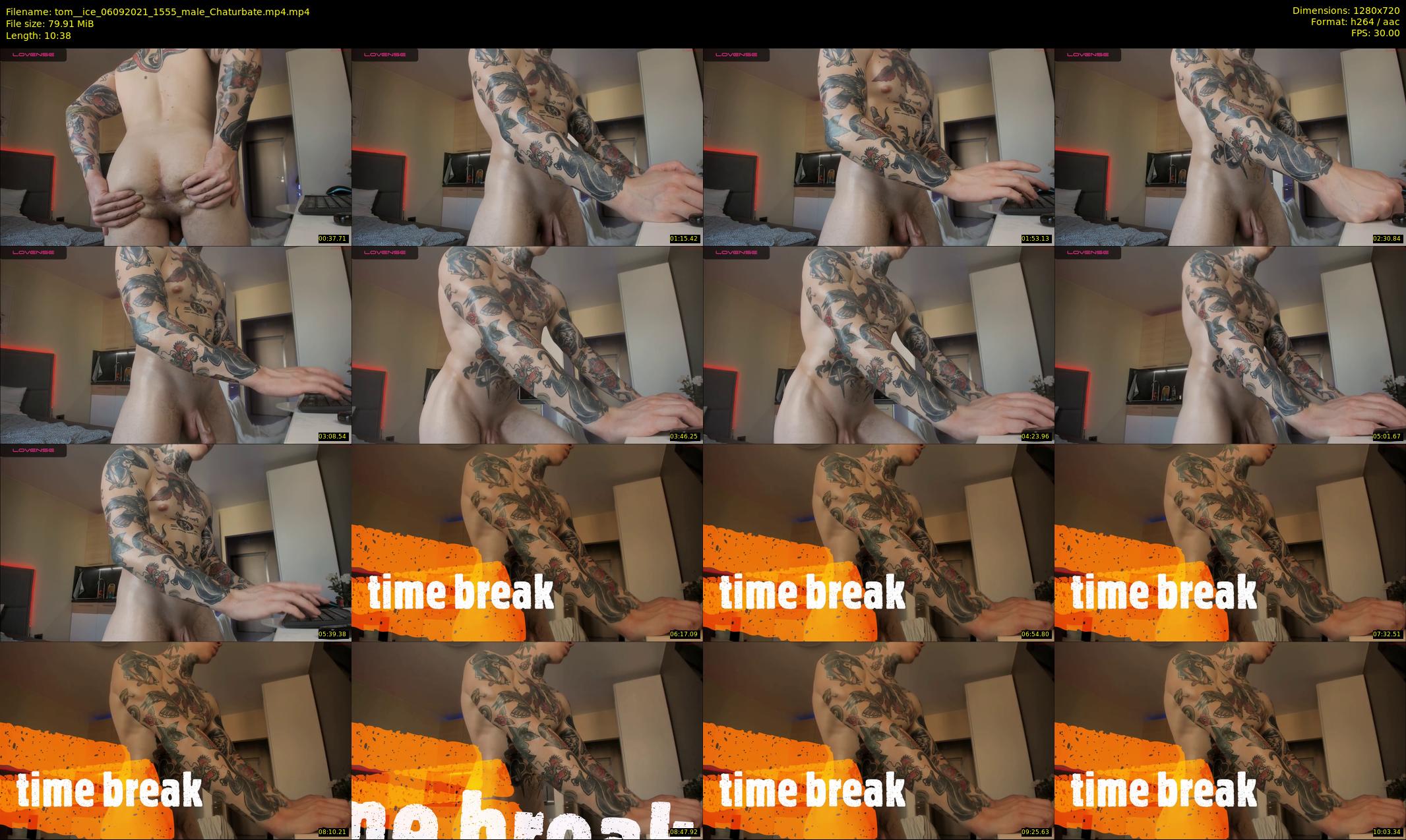tom__ice — 11 minute Chaturbate male cam show recording, 720p, Sep 6, 2021