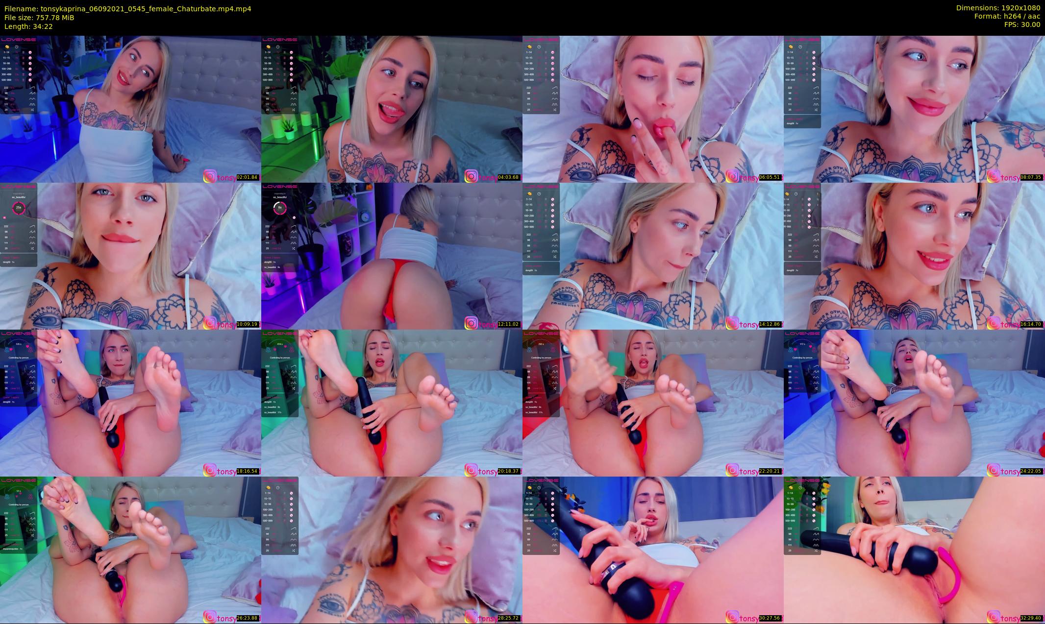 tonsykaprina — 35 minute Chaturbate couple cam show recording, 1080p, Sep 6, 2021