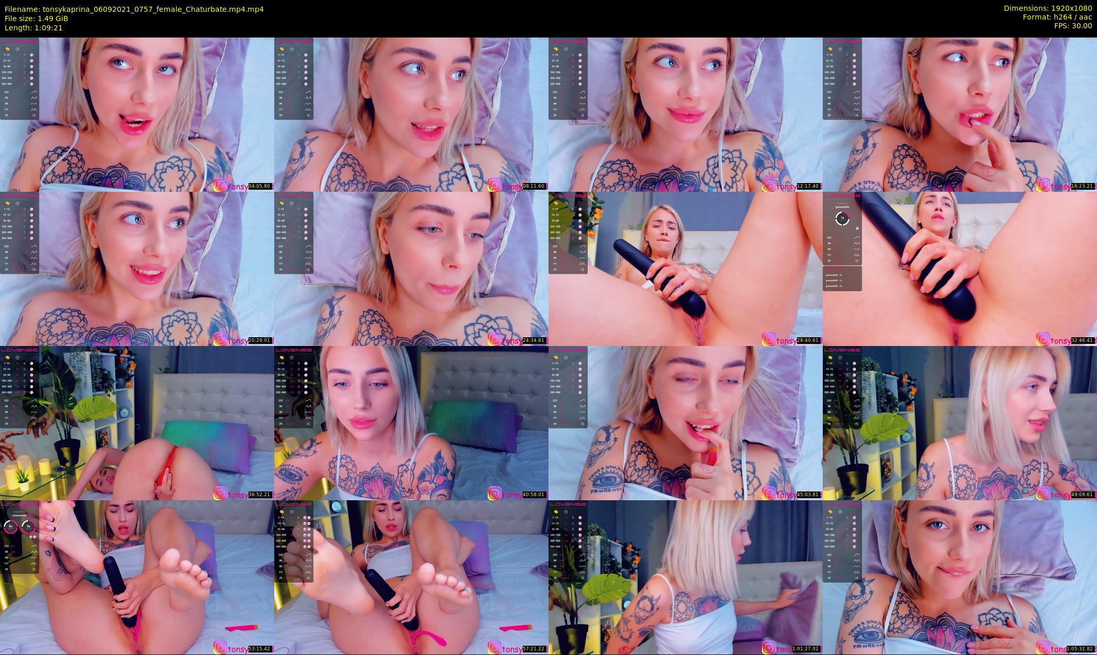 tonsykaprina — 70 minute Chaturbate couple cam show recording, 1080p, Sep 6, 2021