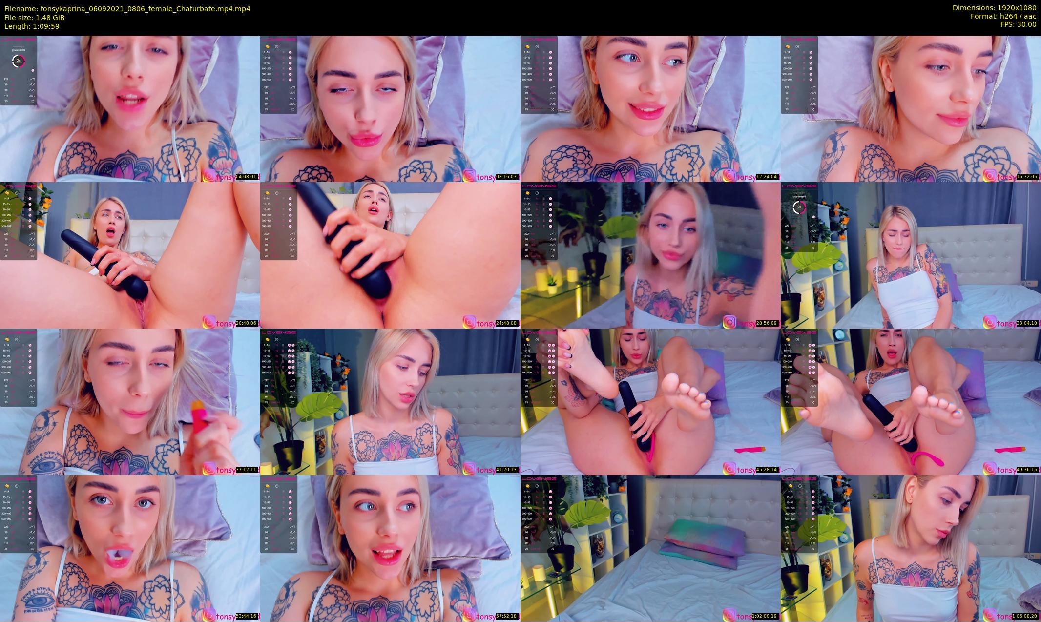 tonsykaprina — 70 minute Chaturbate couple cam show recording, 1080p, Sep 6, 2021
