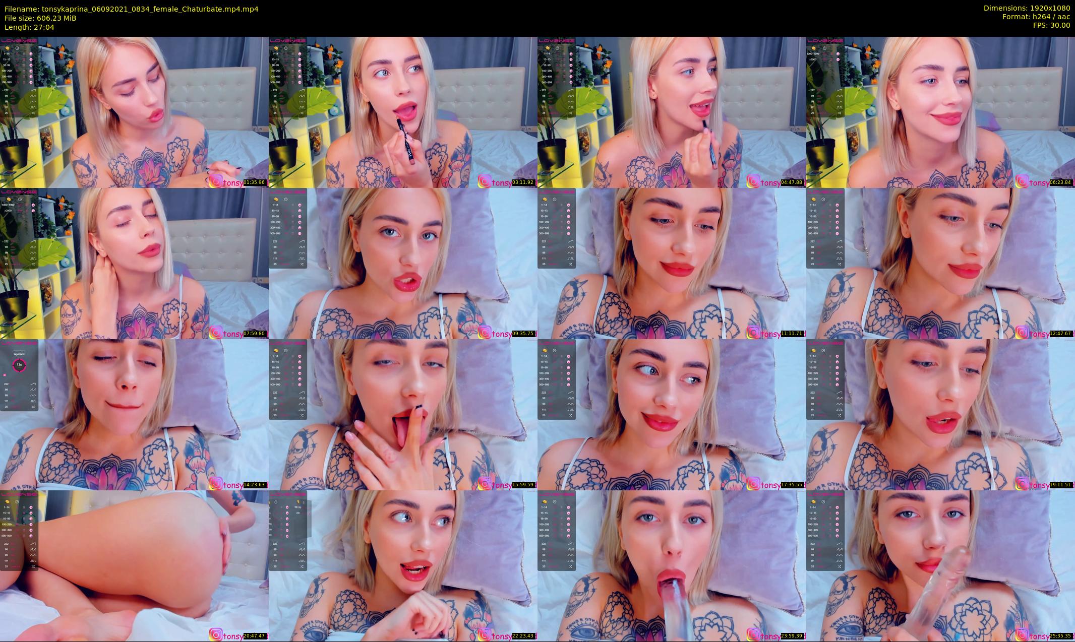 tonsykaprina — 28 minute Chaturbate couple cam show recording, 1080p, Sep 6, 2021
