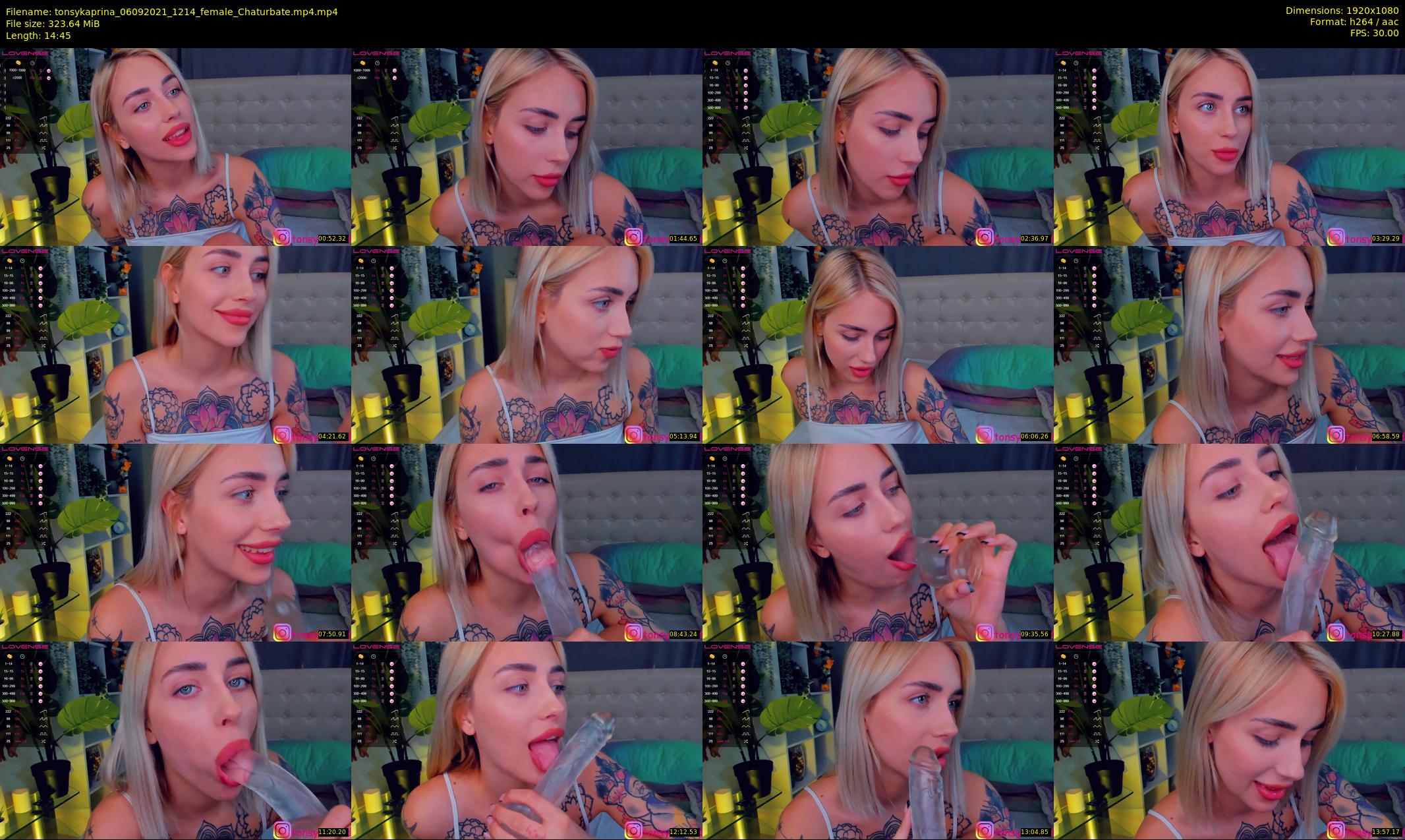 tonsykaprina — 15 minute Chaturbate couple cam show recording, 1080p, Sep 6, 2021