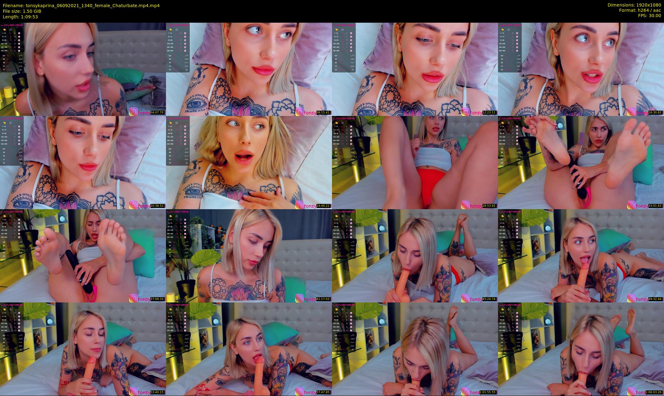 tonsykaprina — 70 minute Chaturbate couple cam show recording, 1080p, Sep 6, 2021