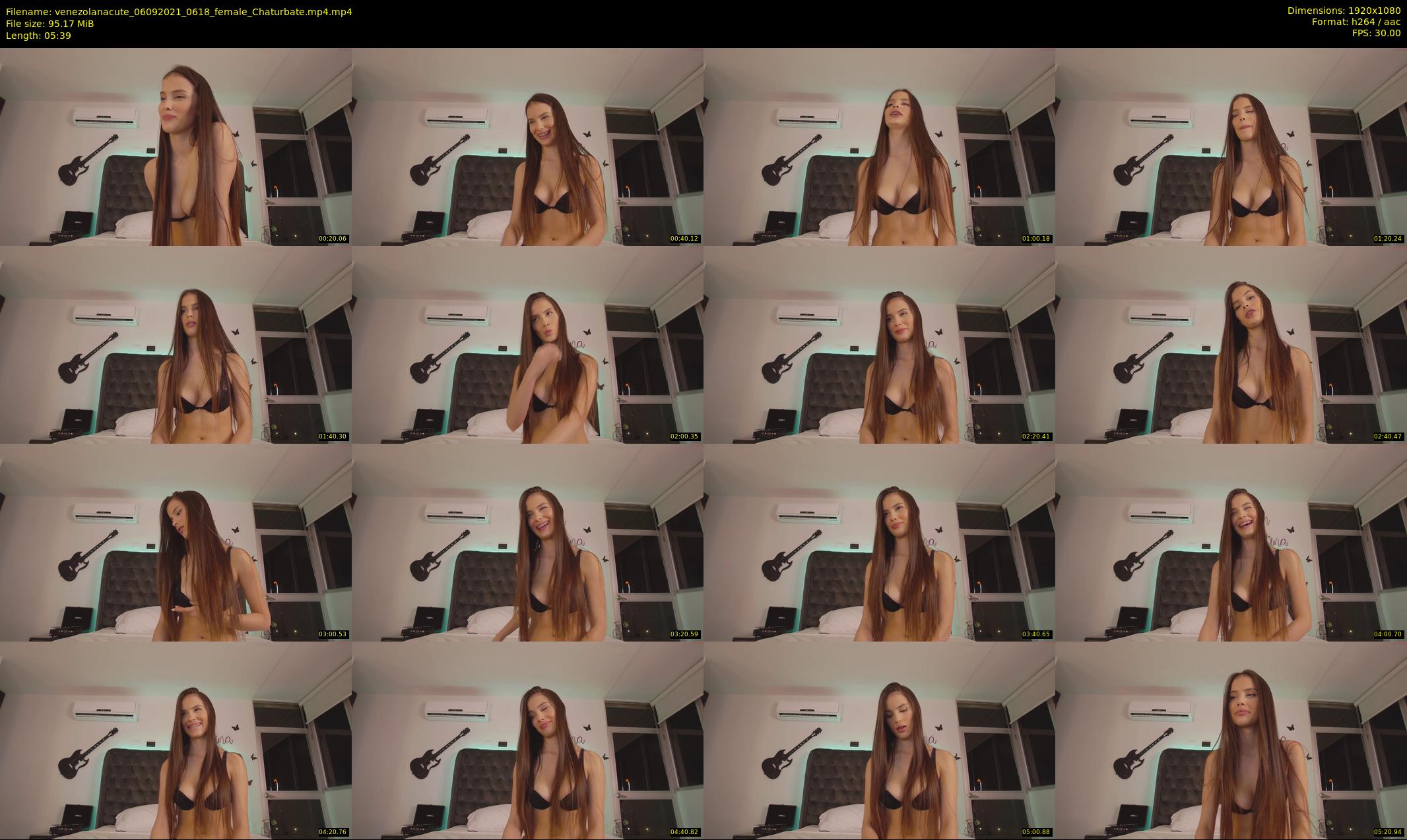 venezolanacute — 6 minute Chaturbate female cam show recording, 1080p, Sep 6, 2021