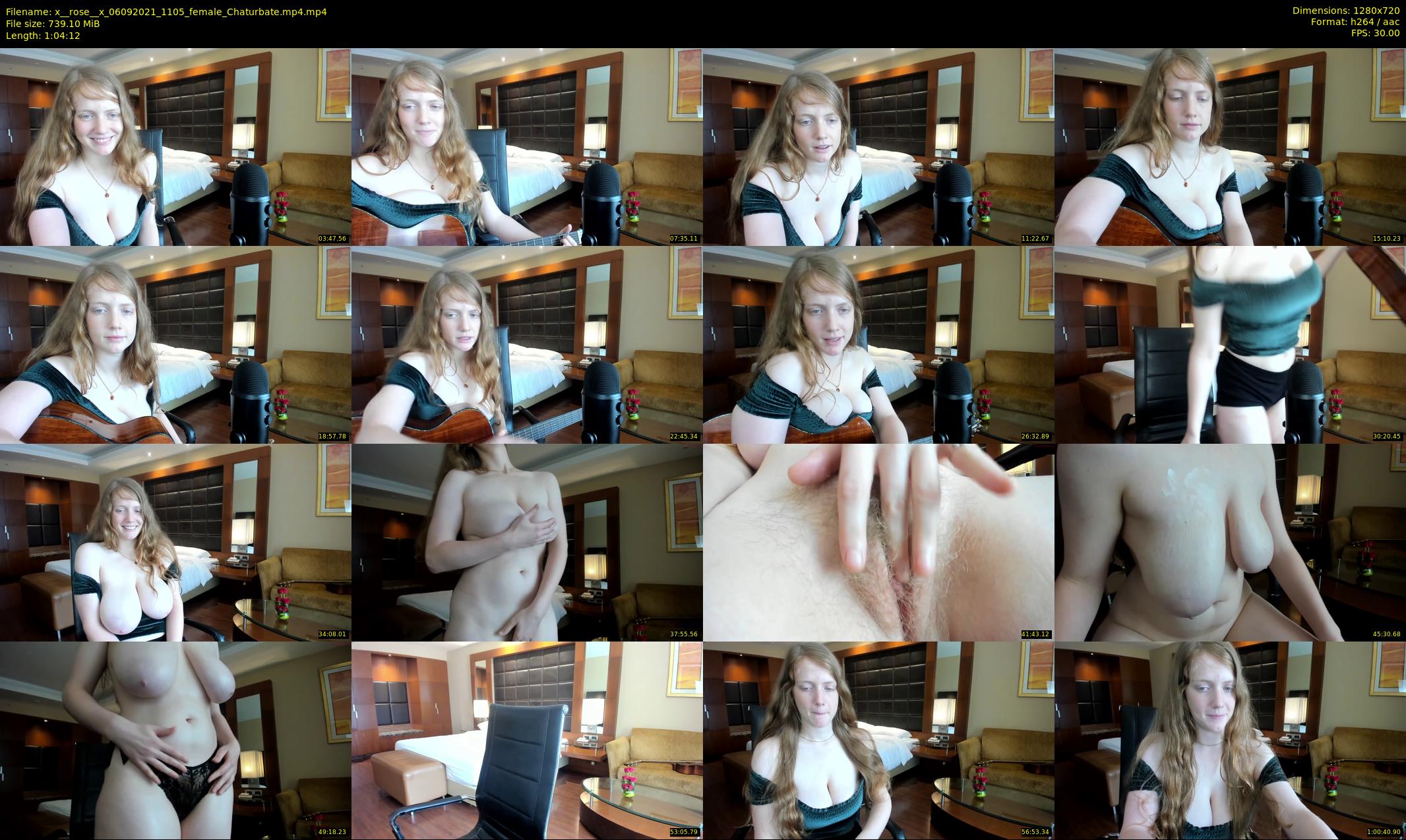 x__rose__x — 65 minute Chaturbate female cam show recording, 720p, Sep 6, 2021