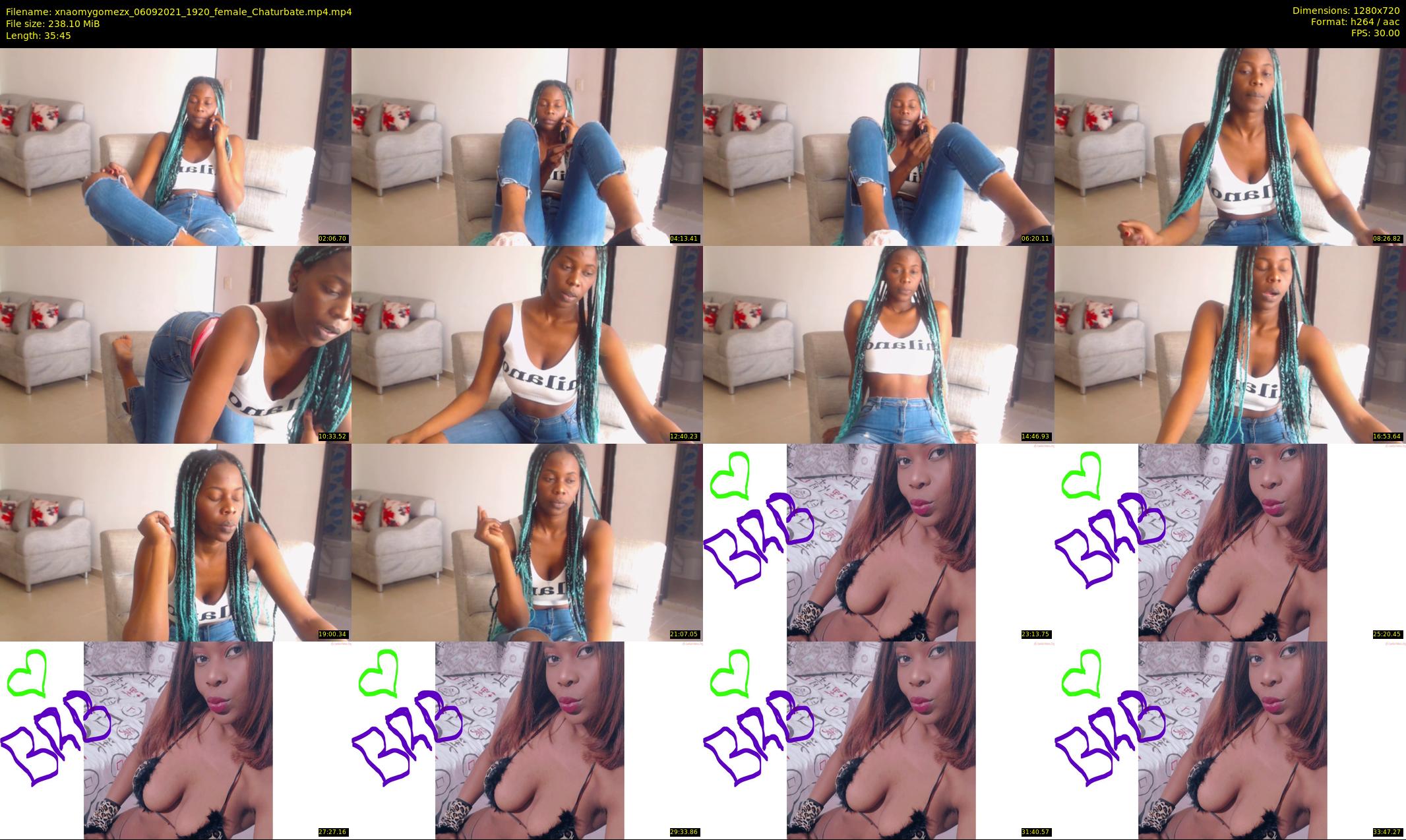 xnaomygomezx — 36 minute Chaturbate female cam show recording, 720p, Sep 6, 2021