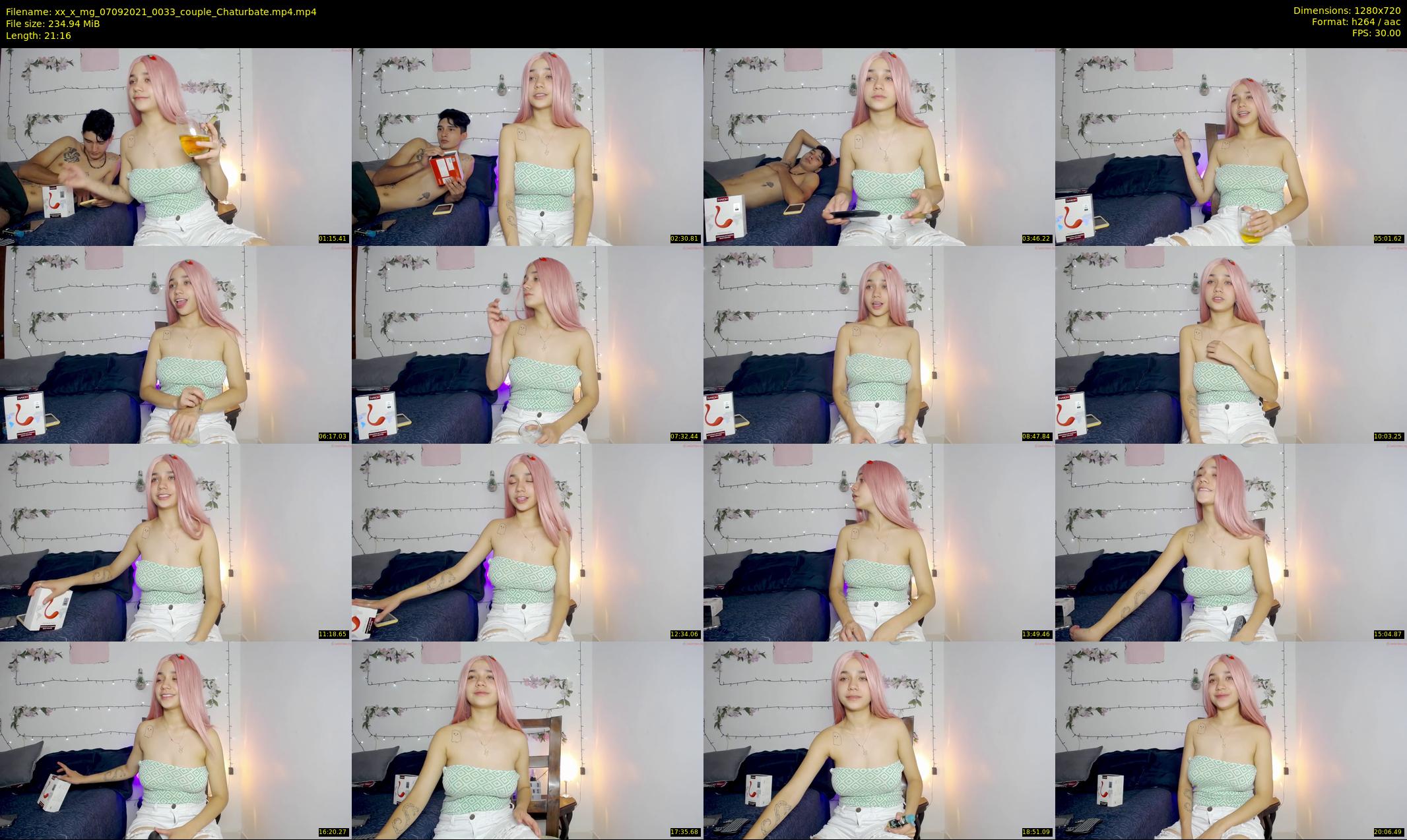 xx_x_mg — 22 minute Chaturbate couple cam show recording, 720p, Sep 7, 2021