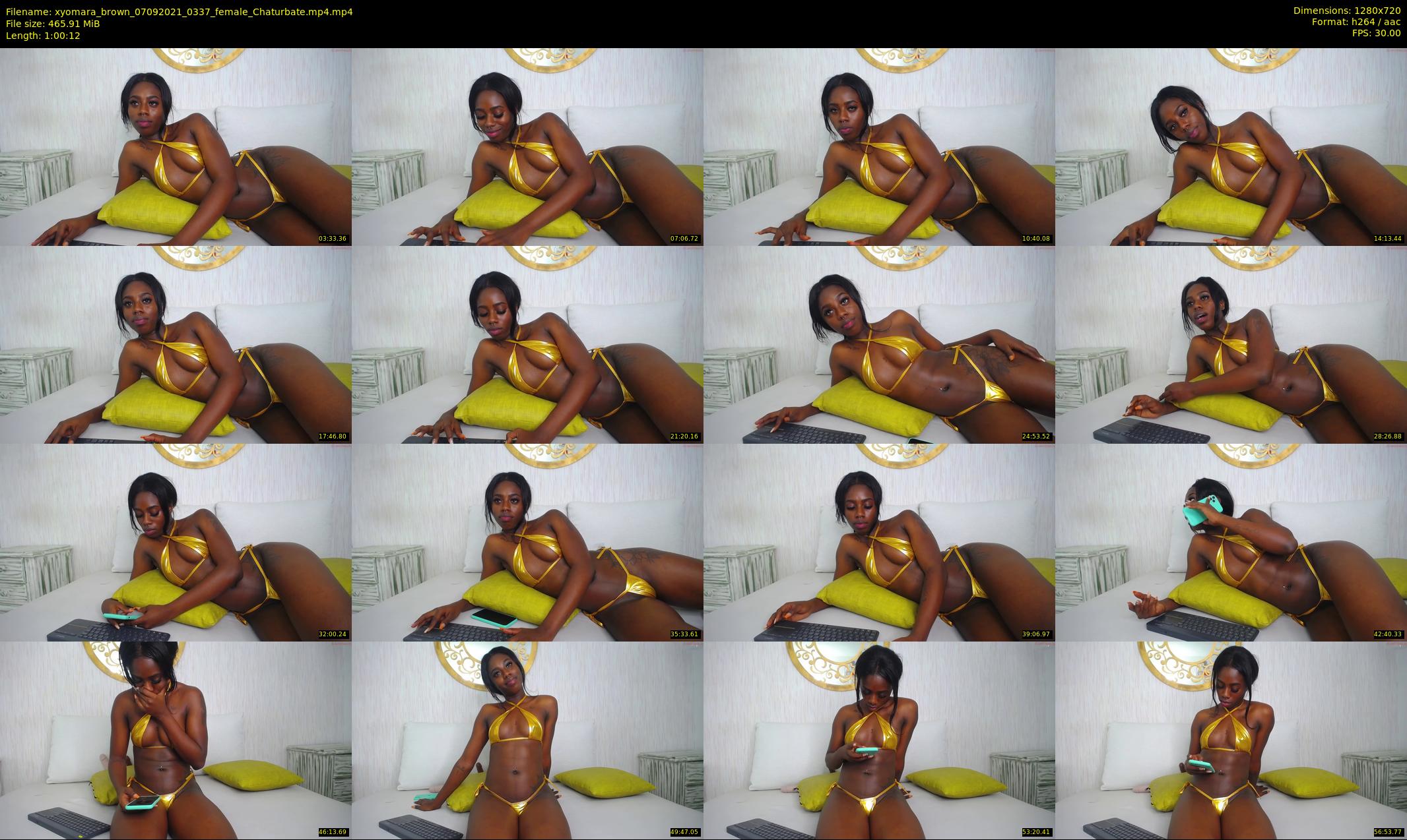 xyomara_brown — 61 minute Chaturbate female cam show recording, 720p, Sep 7, 2021