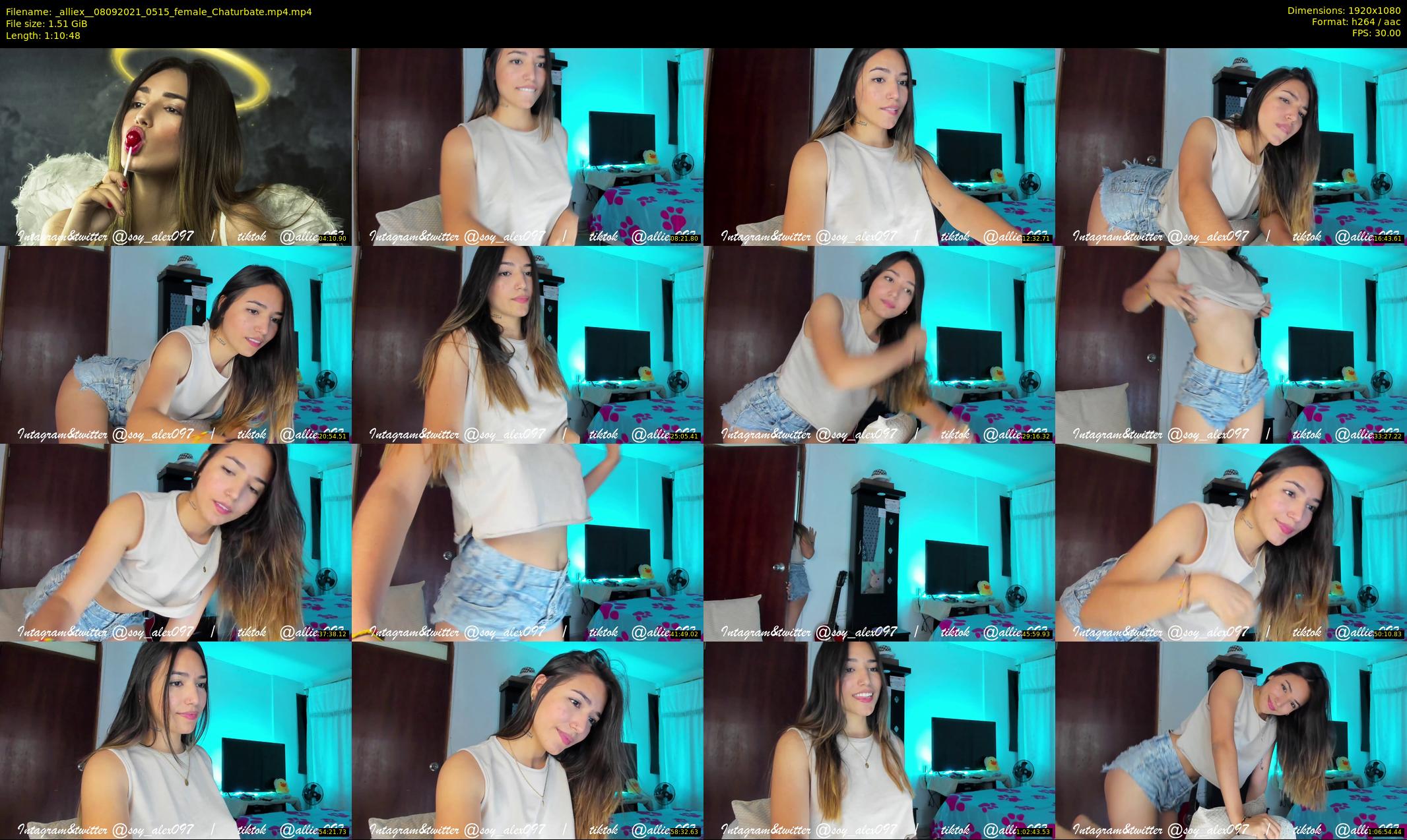 _alliex_ — 71 minute Chaturbate female cam show recording, 1080p, Sep 8, 2021