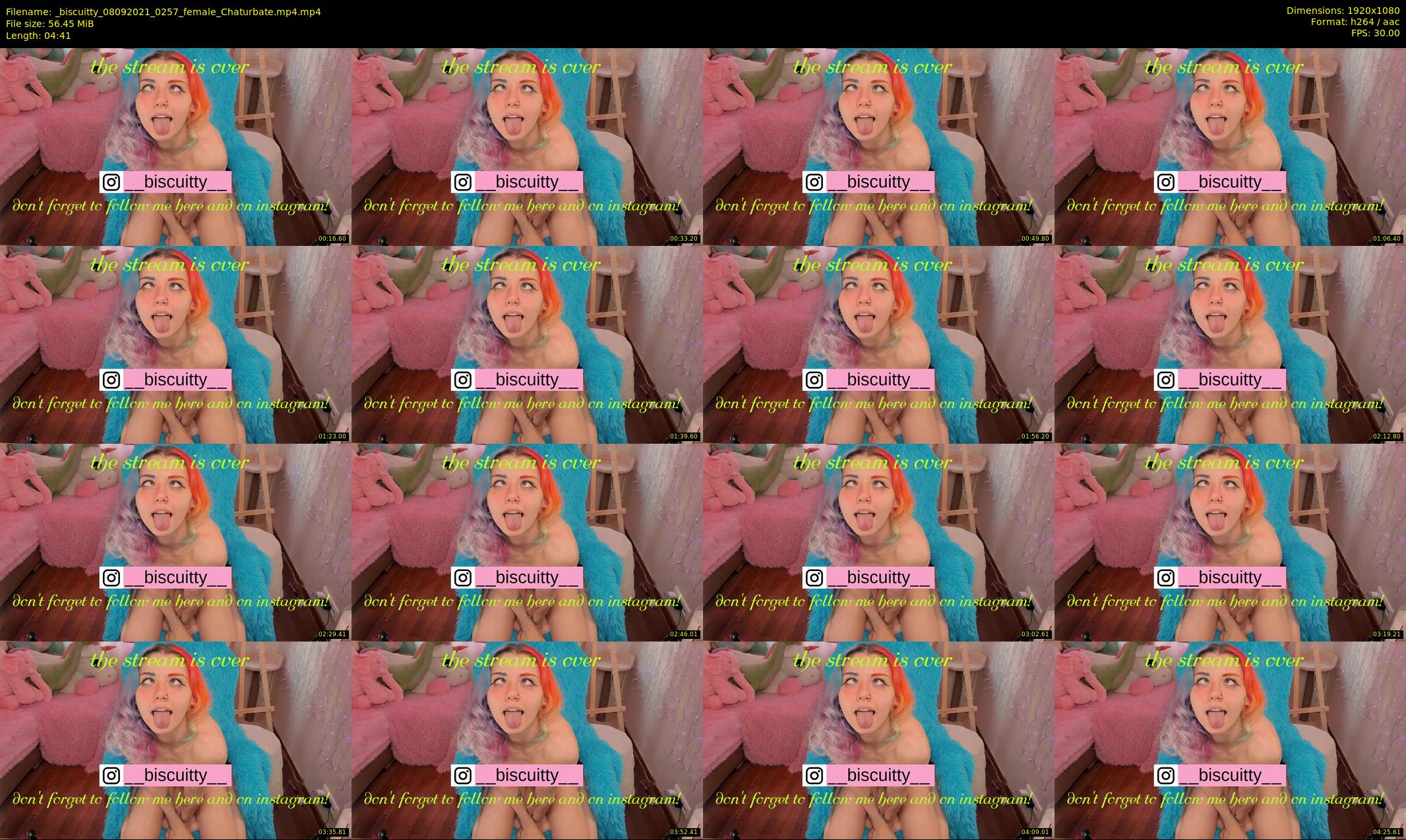 _biscuitty — 5 minute Chaturbate female cam show recording, 1080p, Sep 8, 2021