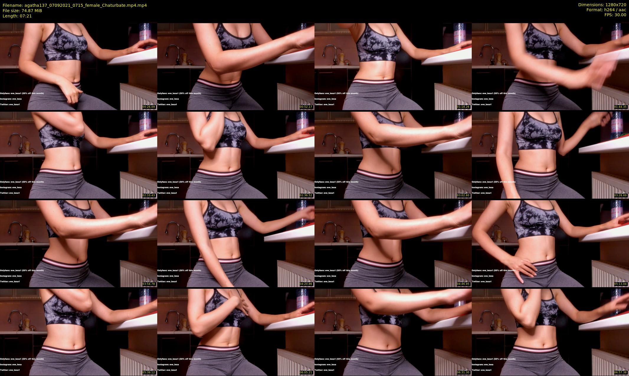 agatha137 — 8 minute Chaturbate female cam show recording, 720p, Sep 7, 2021