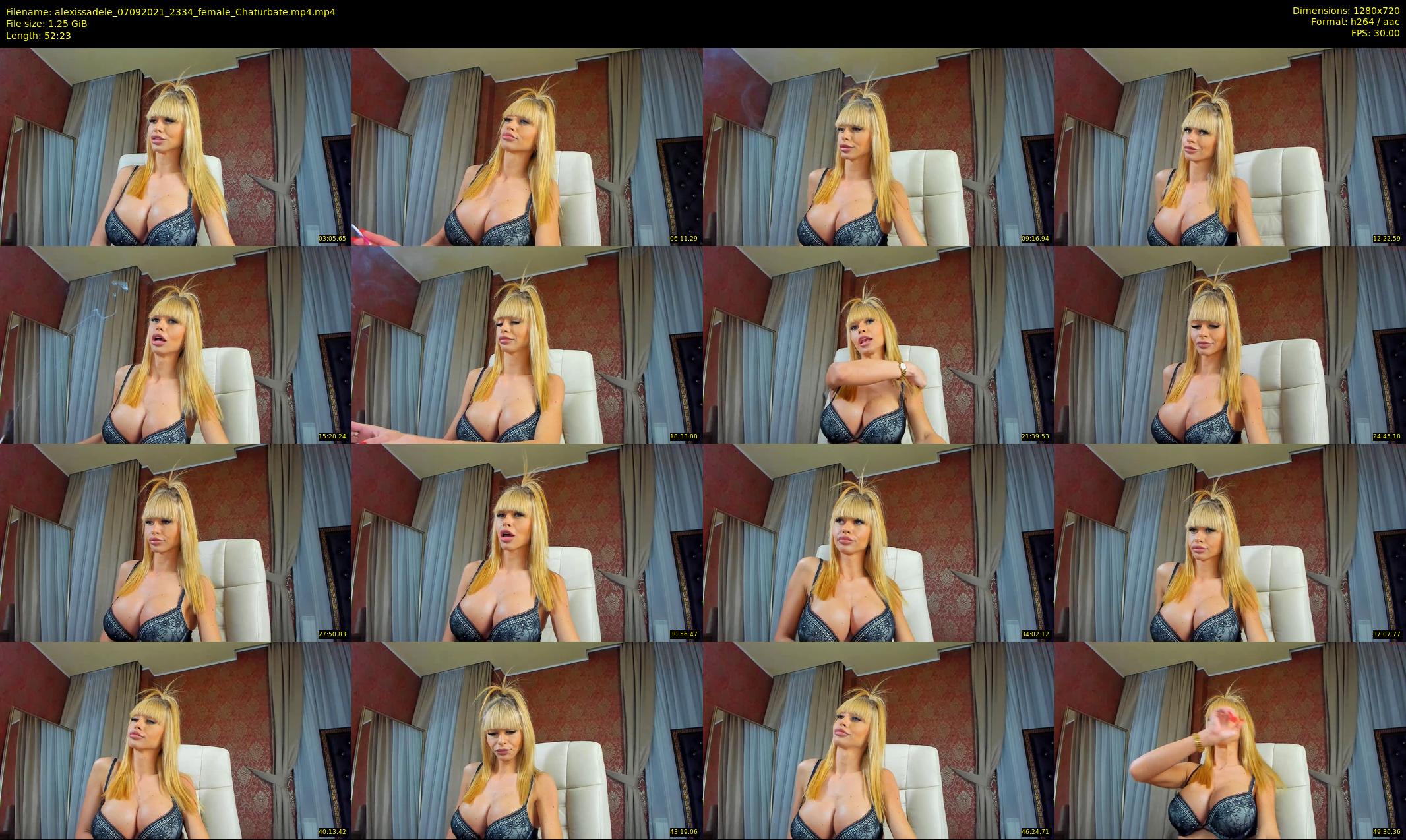 alexissadele — 53 minute Chaturbate female cam show recording, 720p, Sep 7, 2021