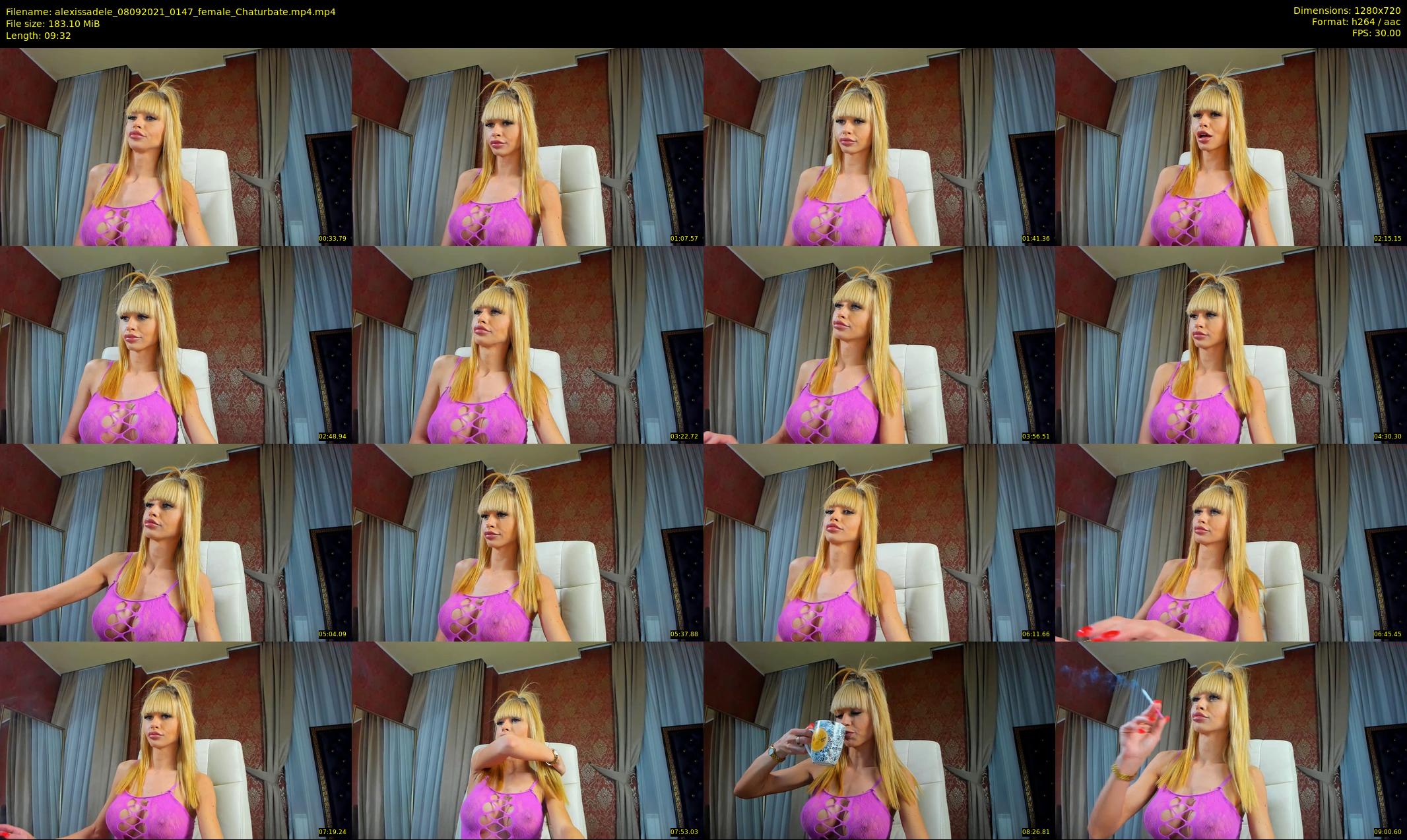 alexissadele — 10 minute Chaturbate female cam show recording, 720p, Sep 8, 2021