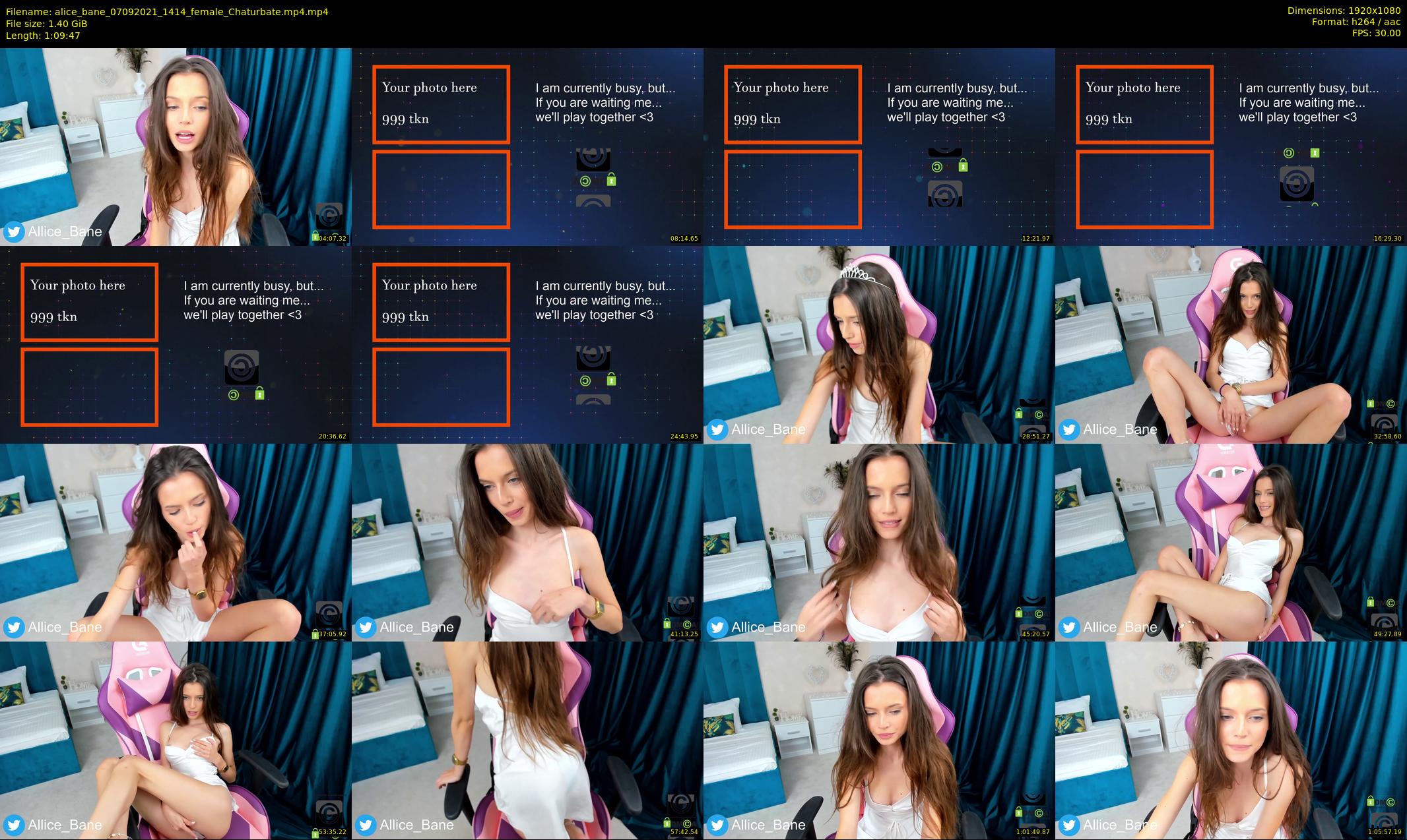 alice_bane — 70 minute Chaturbate female cam show recording, 1080p, Sep 7, 2021