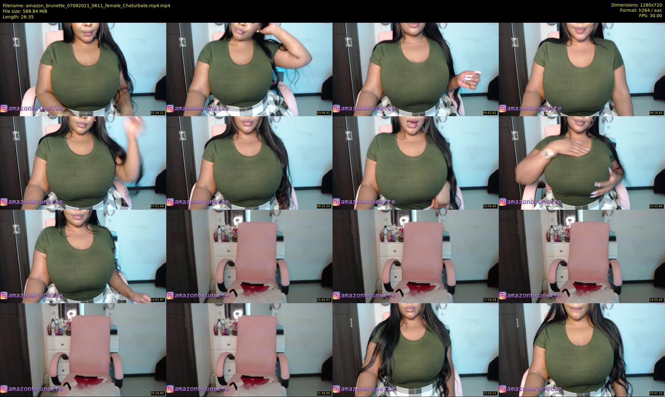 amazon_brunette — 27 minute Chaturbate female cam show recording, 720p, Sep 7, 2021