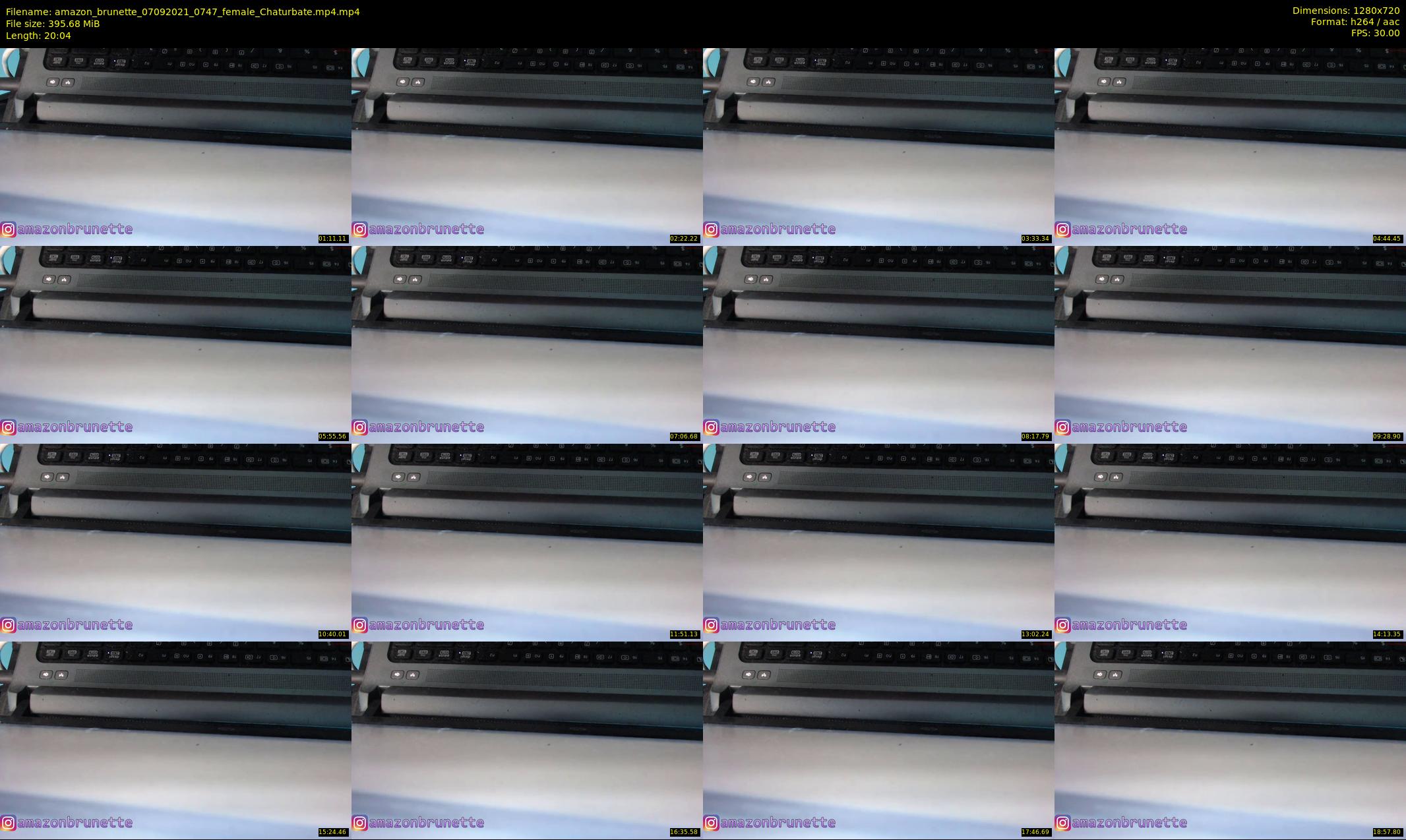 amazon_brunette — 21 minute Chaturbate female cam show recording, 720p, Sep 7, 2021